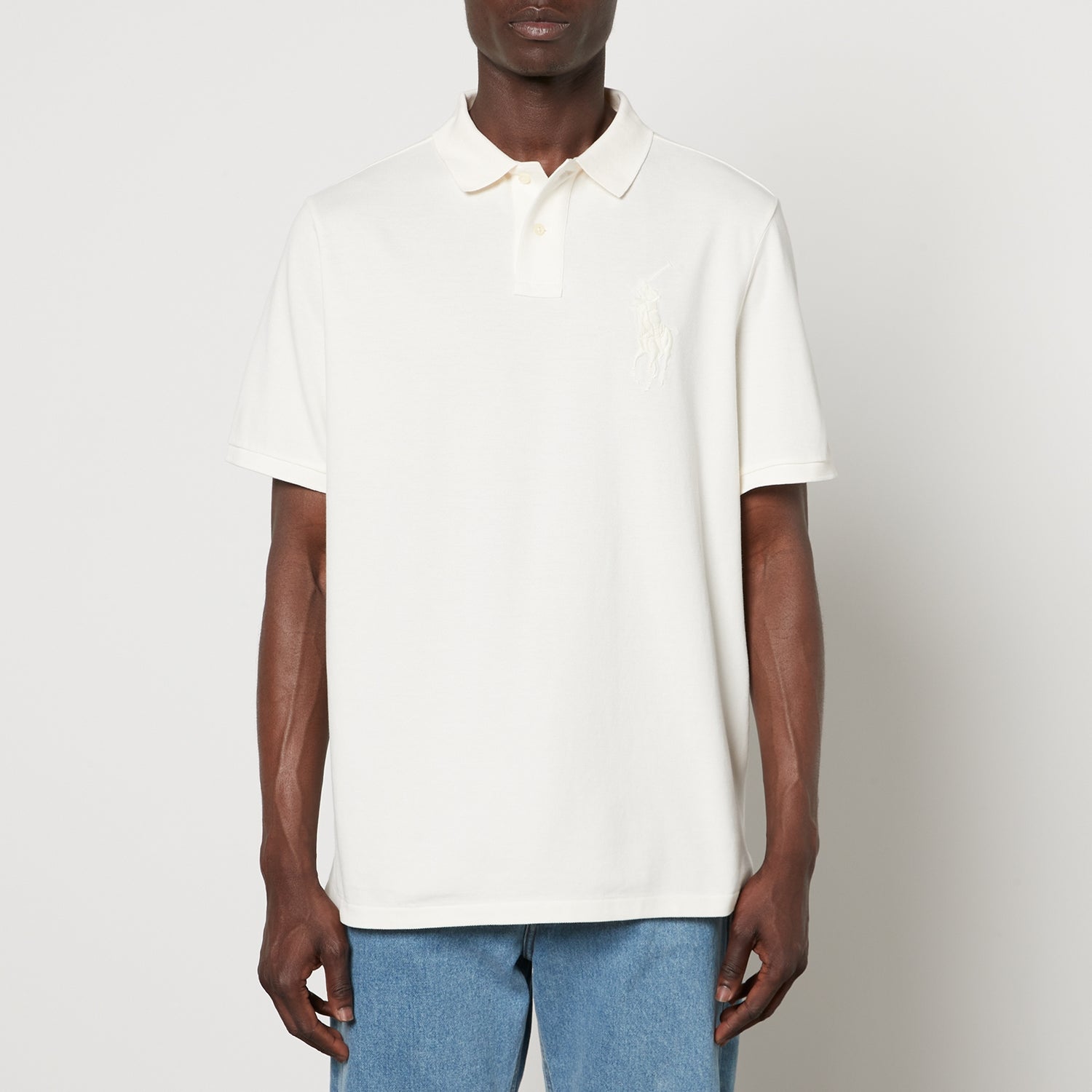Polo Ralph Lauren Big Pony Embroidered Cotton-Piqué Polo Shirt - M