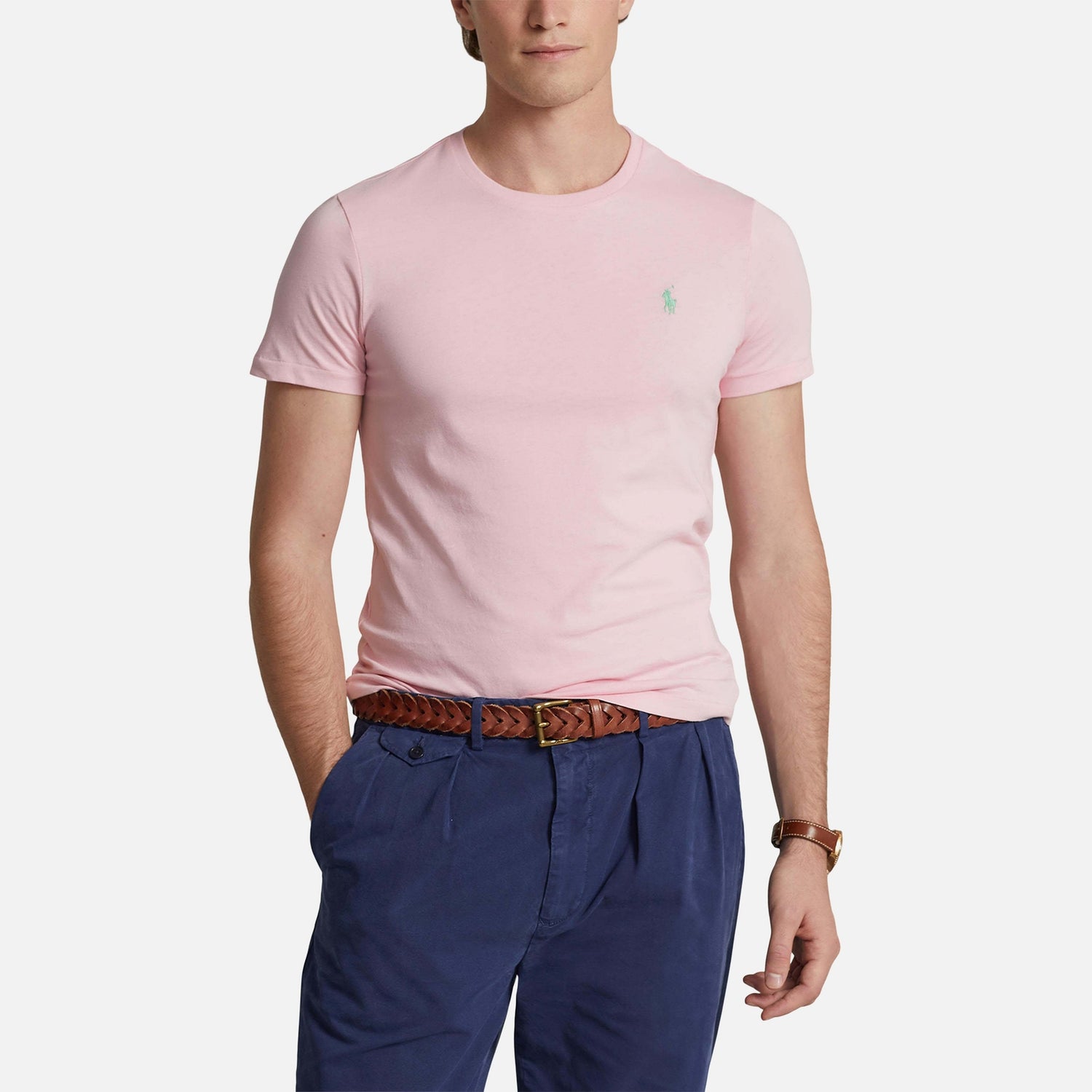 Polo Ralph Lauren Custom-Slim-Fit Rundhals-T-Shirt - Garden Pink - S