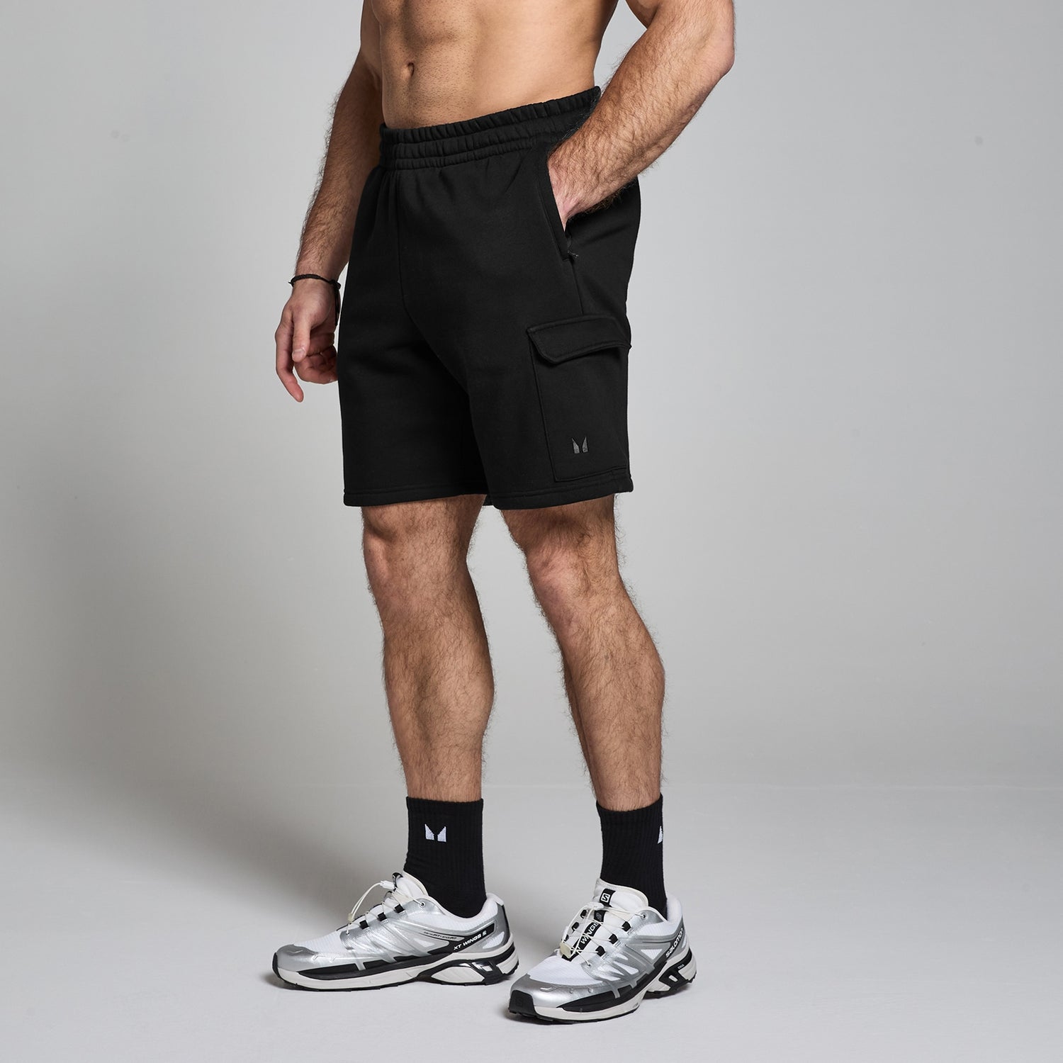MP Men's Cargo Sweatshorts - Black - XL