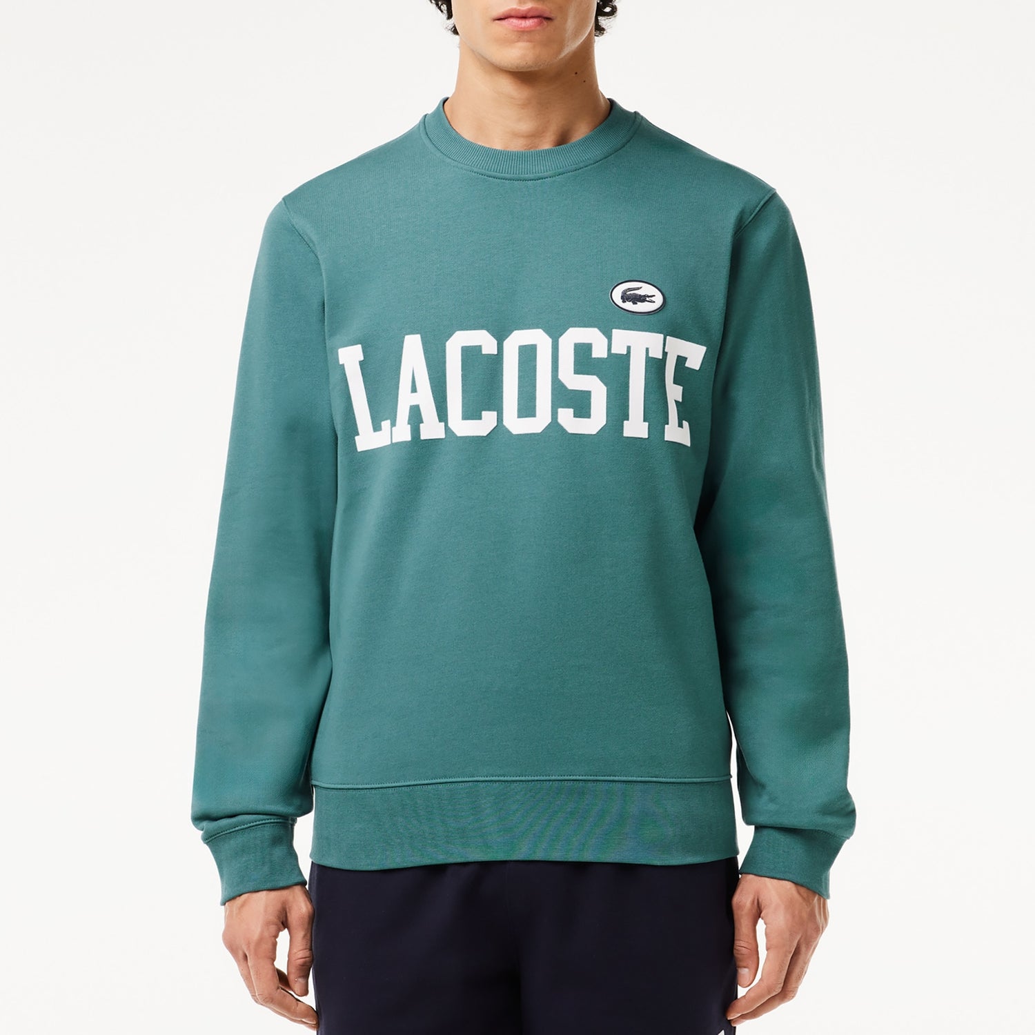 Lacoste Varsity Logo-Print Cotton-Jersey Sweatshirt - S