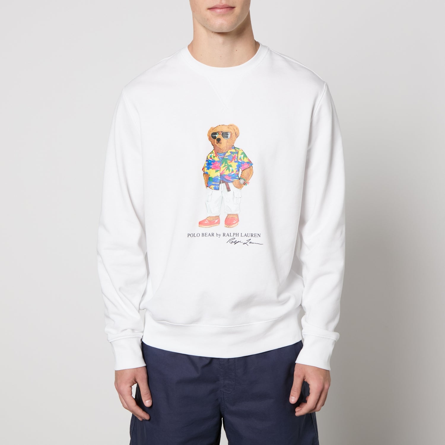 Polo Ralph Lauren Bear Logo-Print Cotton-Jersey Sweatshirt - XXL