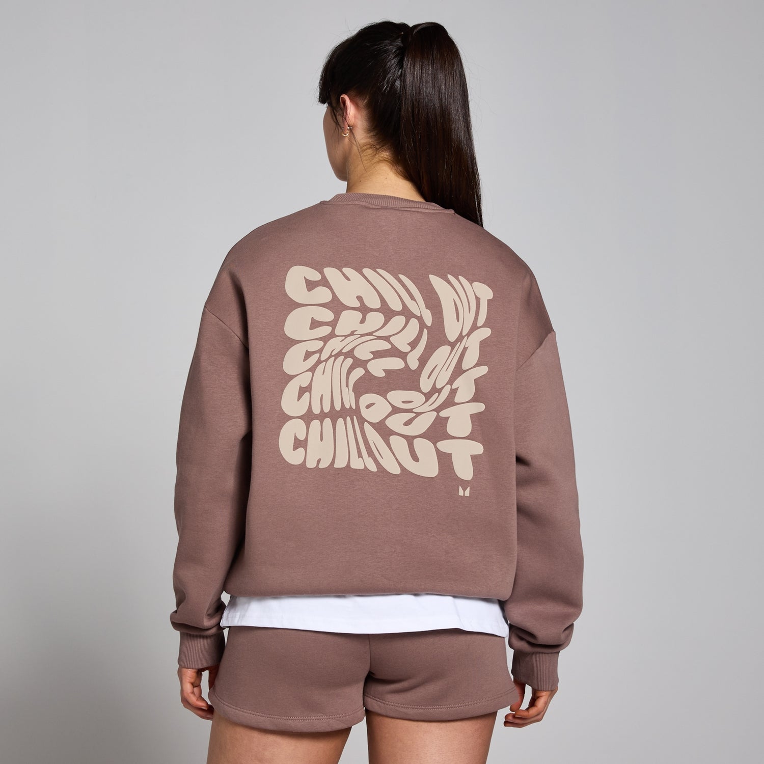 MP Women's Tempo Oversized Chill Out Graphic Sweatshirt - Hazelnut