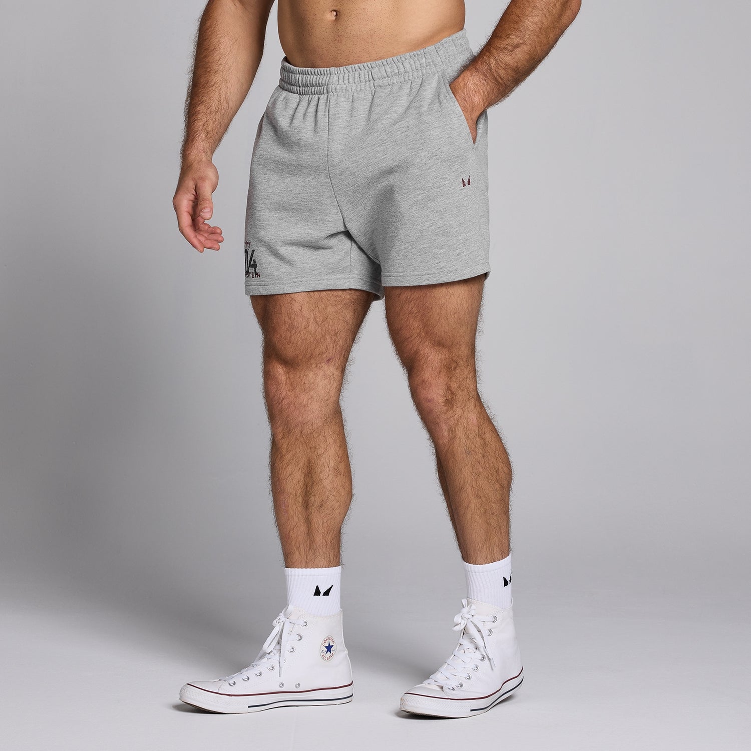 MP Men's Origin Graphic 5" Sweatshorts - Grey Marl