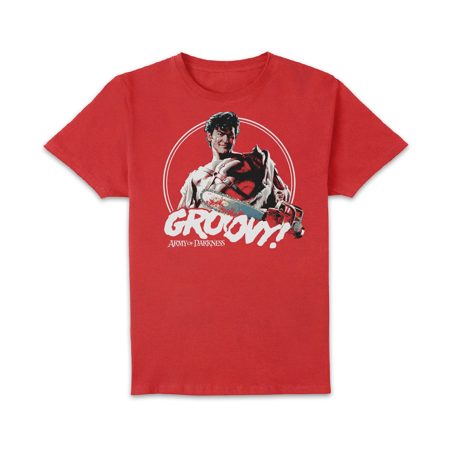 Army Of Darkness Groovy Men's T-Shirt - Red