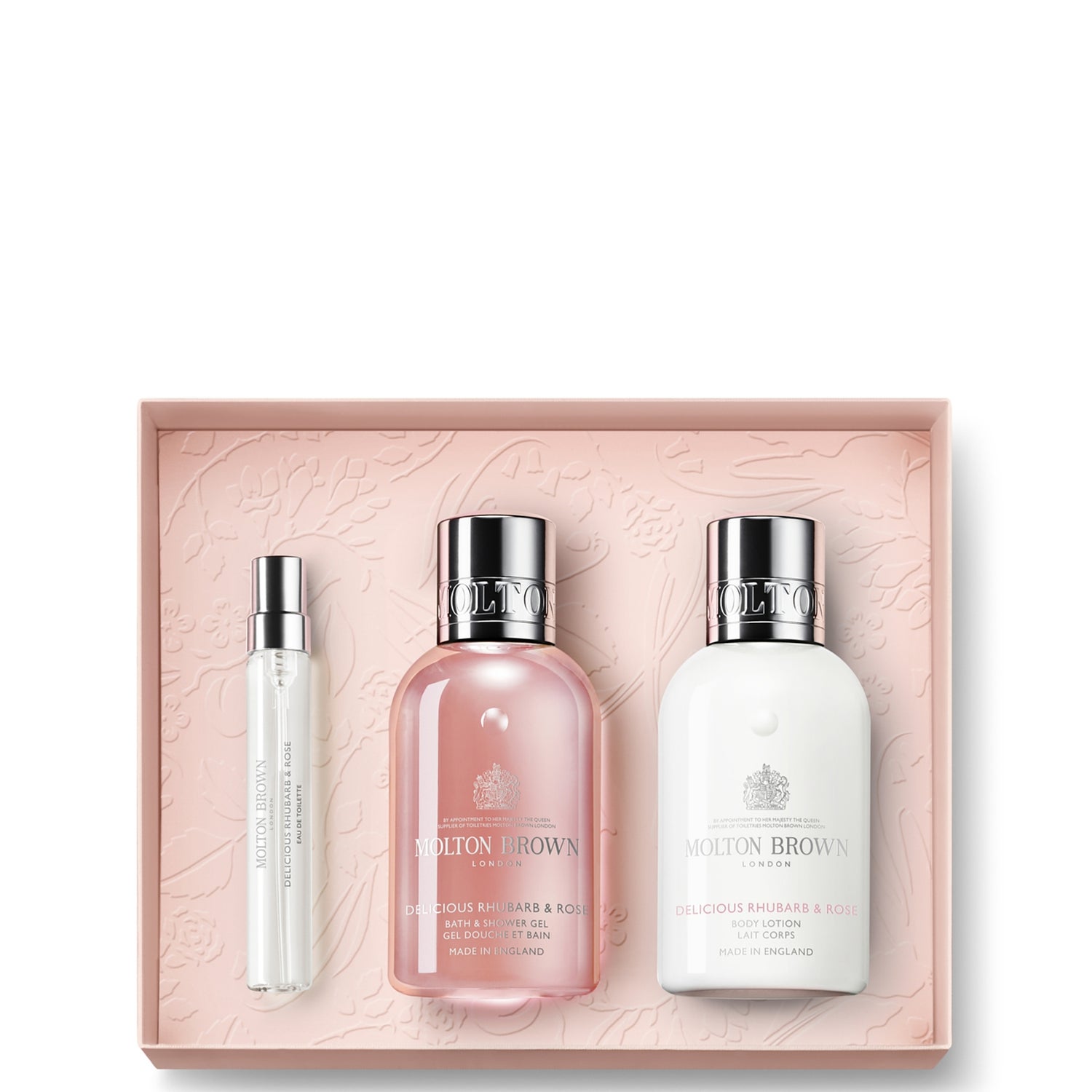 Molton Brown Delicious Rhubarb and Rose Travel Collection