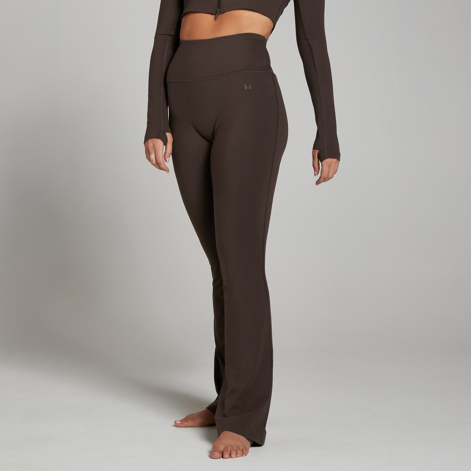 MP Women s Tempo Flared Leggings Coffee MYPROTEIN