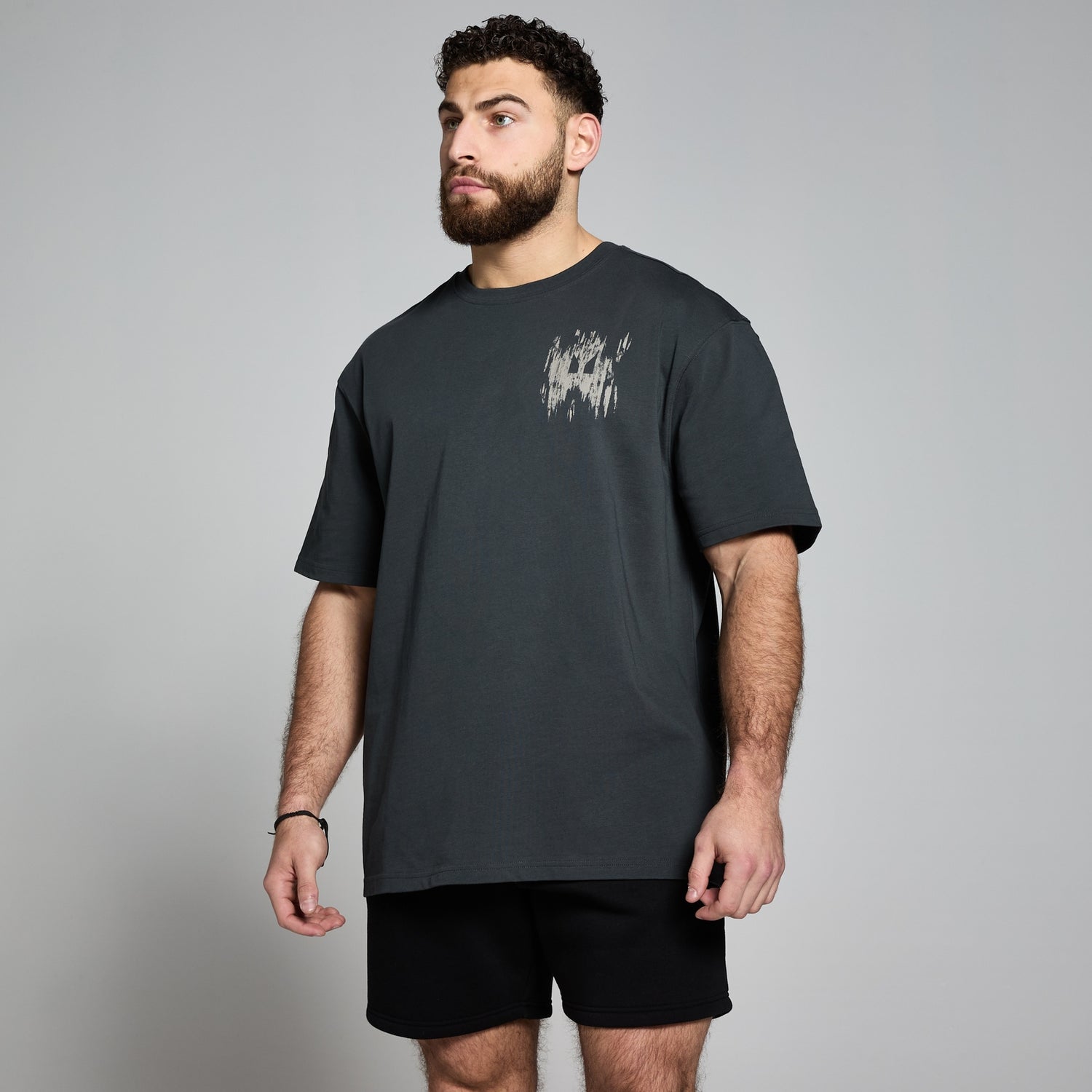 MP Clay Graphic T-shirt - Verwassen zwart - XXS-XS