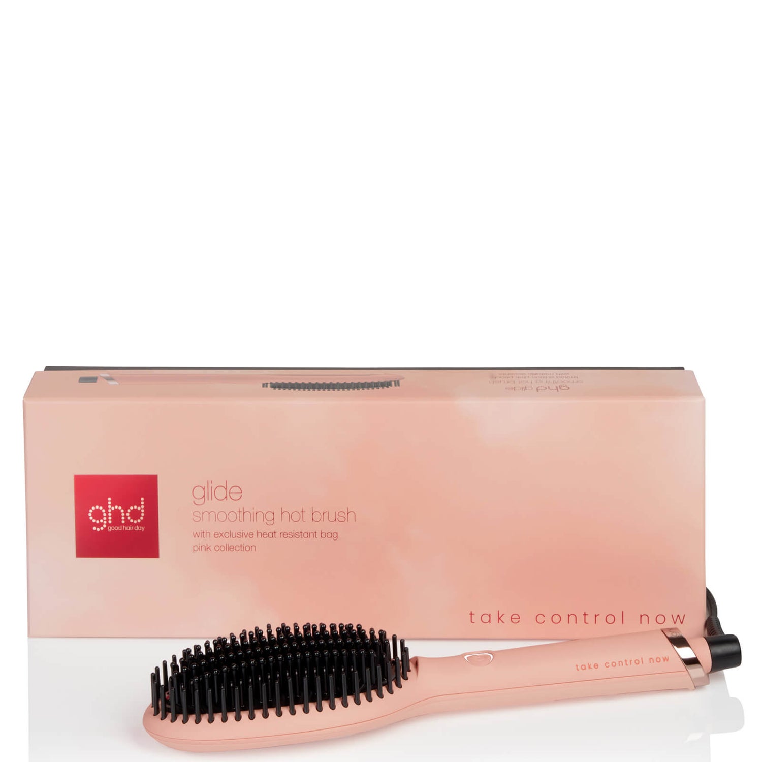 ghd Glide Hot Air Hair Brush - Pink Peach