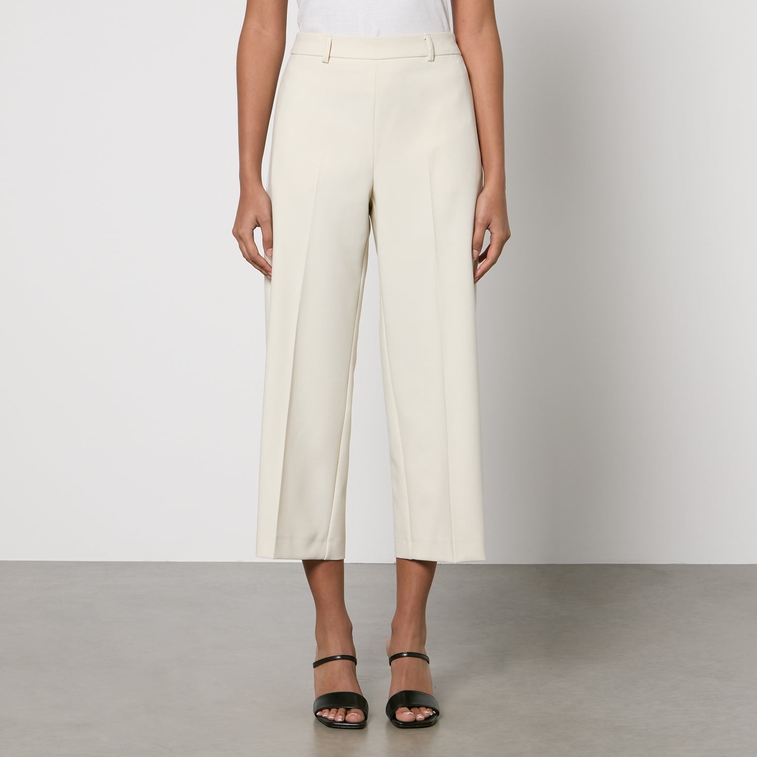 MAX&Co. Omaggio Cropped Crepe Straight-Leg Trousers - UK 14