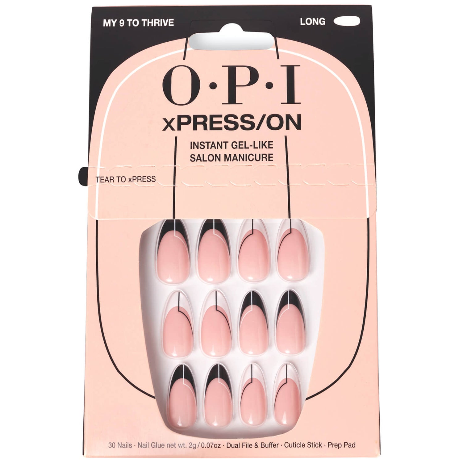 OPI xPRESS/ON - My 9 To Thrive Press On Nails Gel-Like Salon Manicure