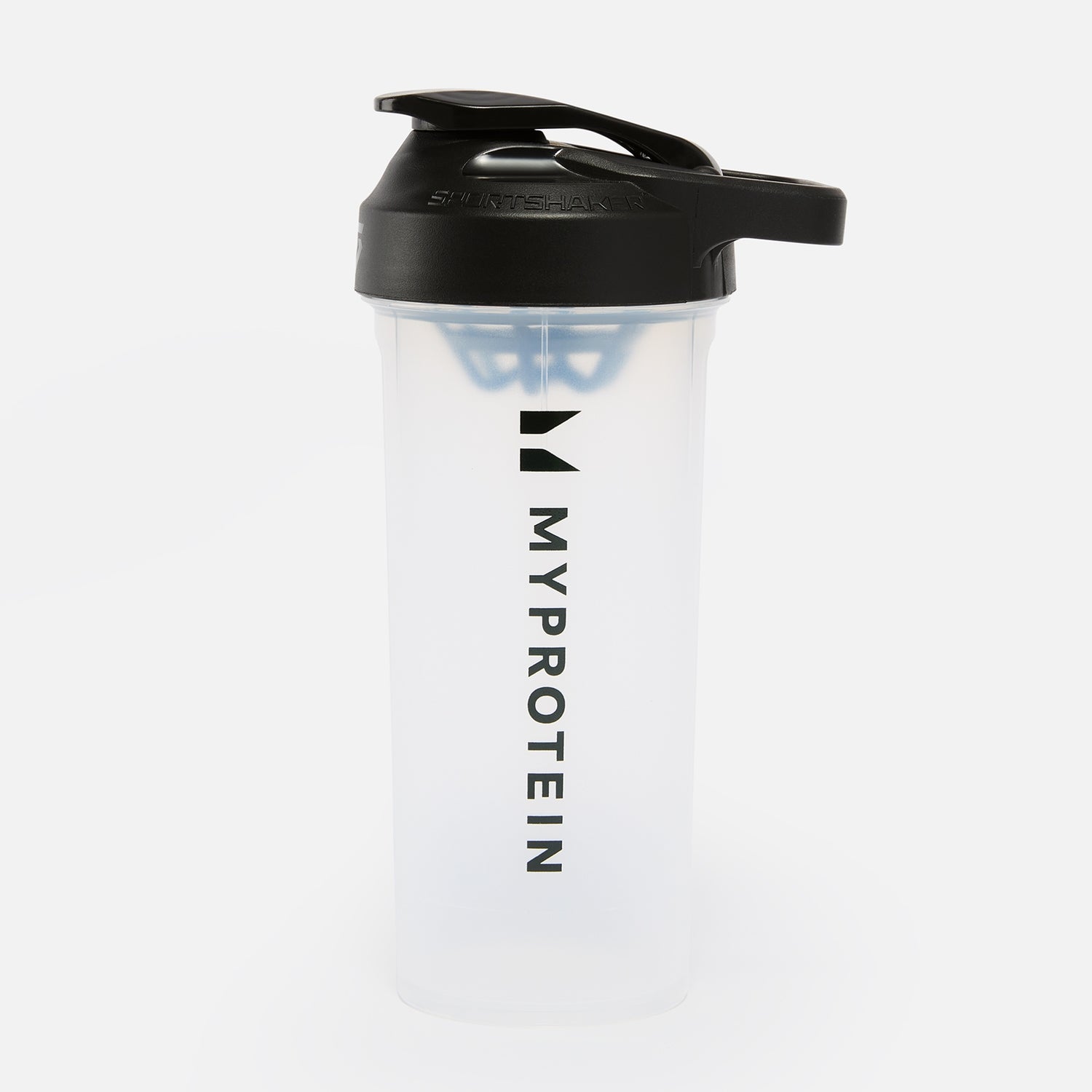 Shaker en plastique Myprotein x Sportshaker – 800 ml – Transparent/Noir