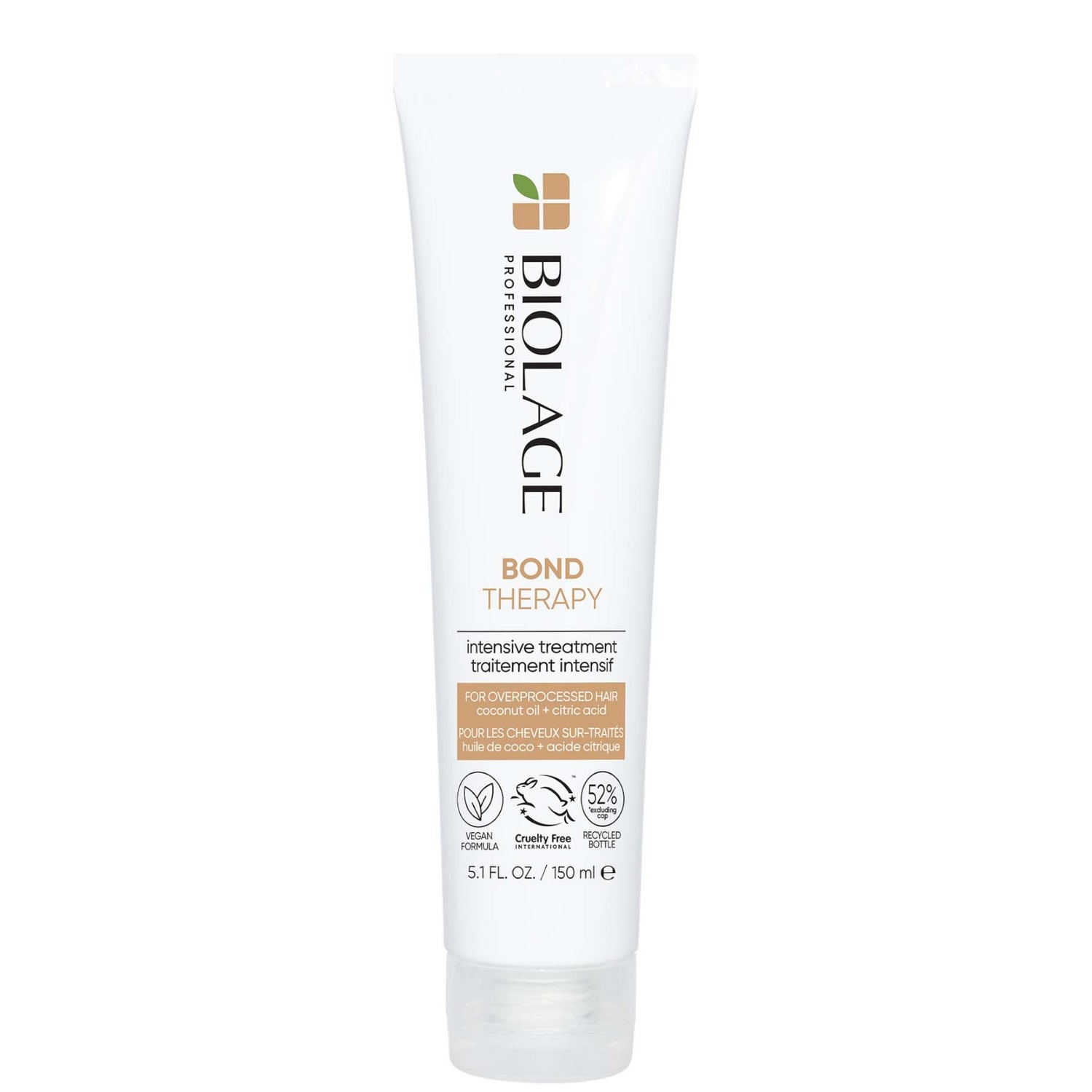 Biolage Professional Bond Therapy Pre-Shampoo Intensive Treatment Infused with Citric Acid and Coconut Oil for Over-Processed Damaged Hair 150ml