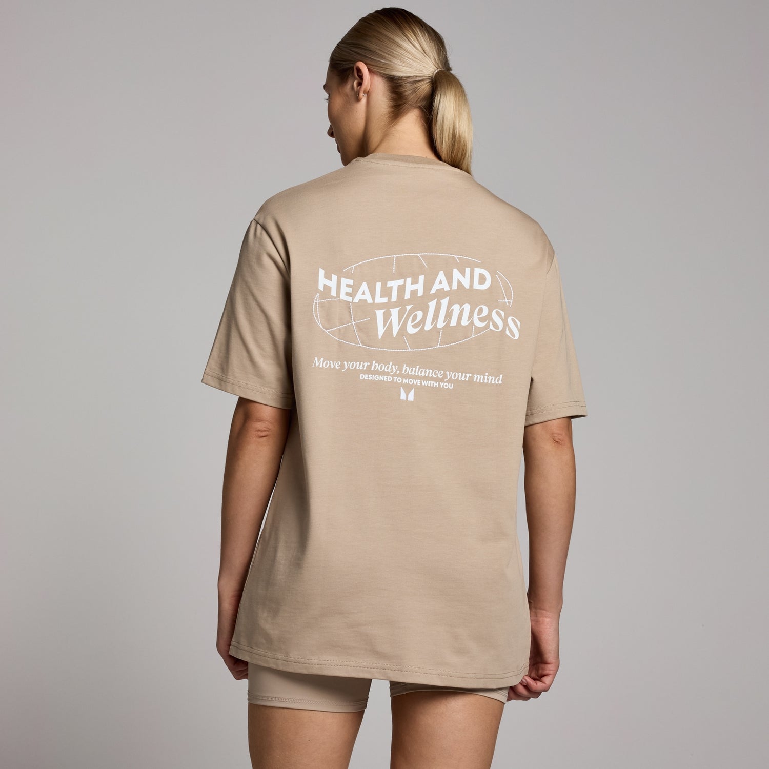 MP Women's Health & Wellness Graphic Oversized T-Shirt - Cashmere