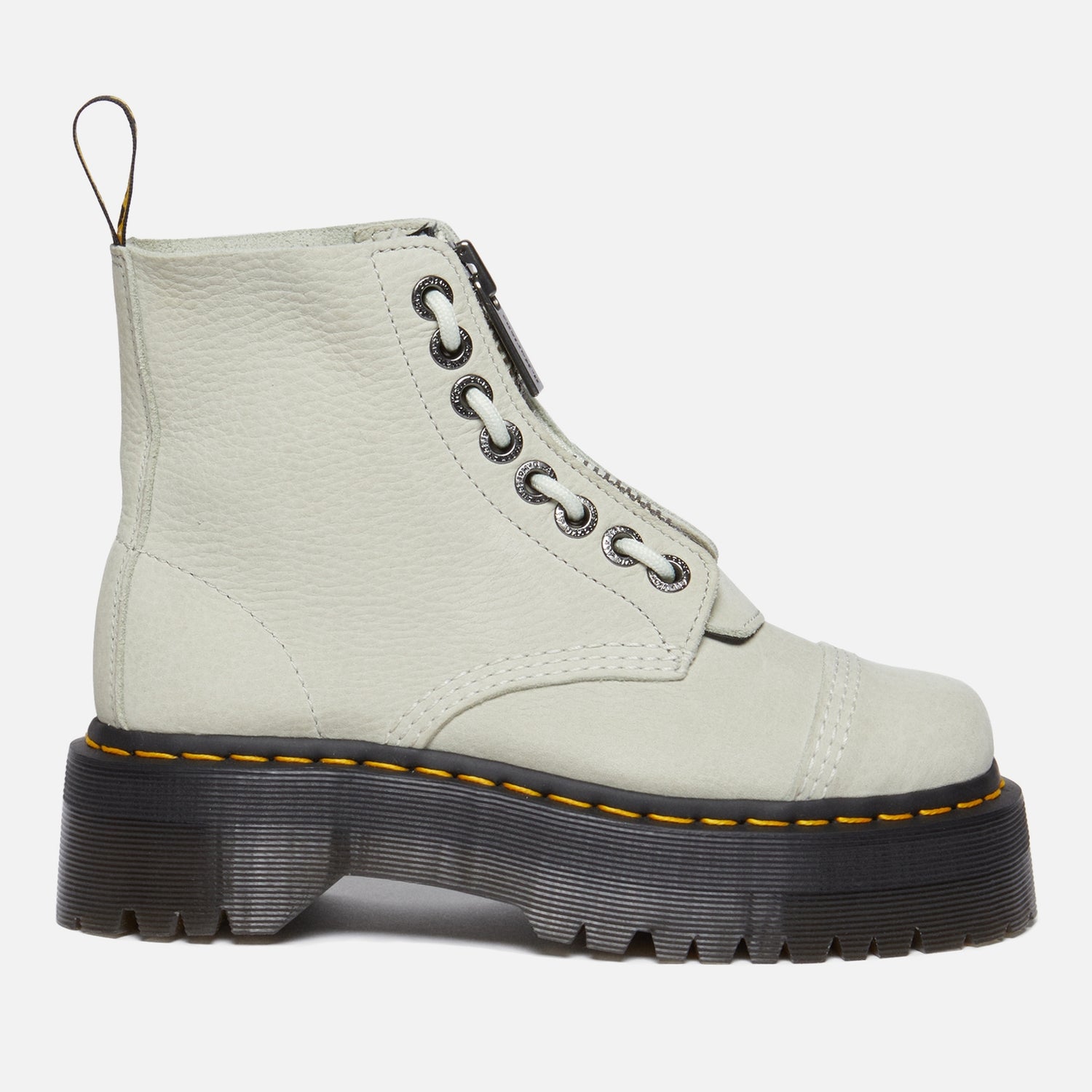 Dr. Martens Women's Sinclair Leather Zip Front Boots - Smoked Mint - UK 3