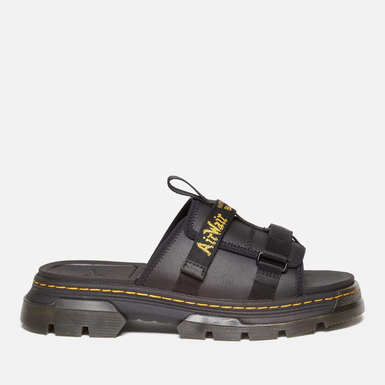 Dr. Martens Ayce II Leather and Webbing Slide Sandals | TheHut.com