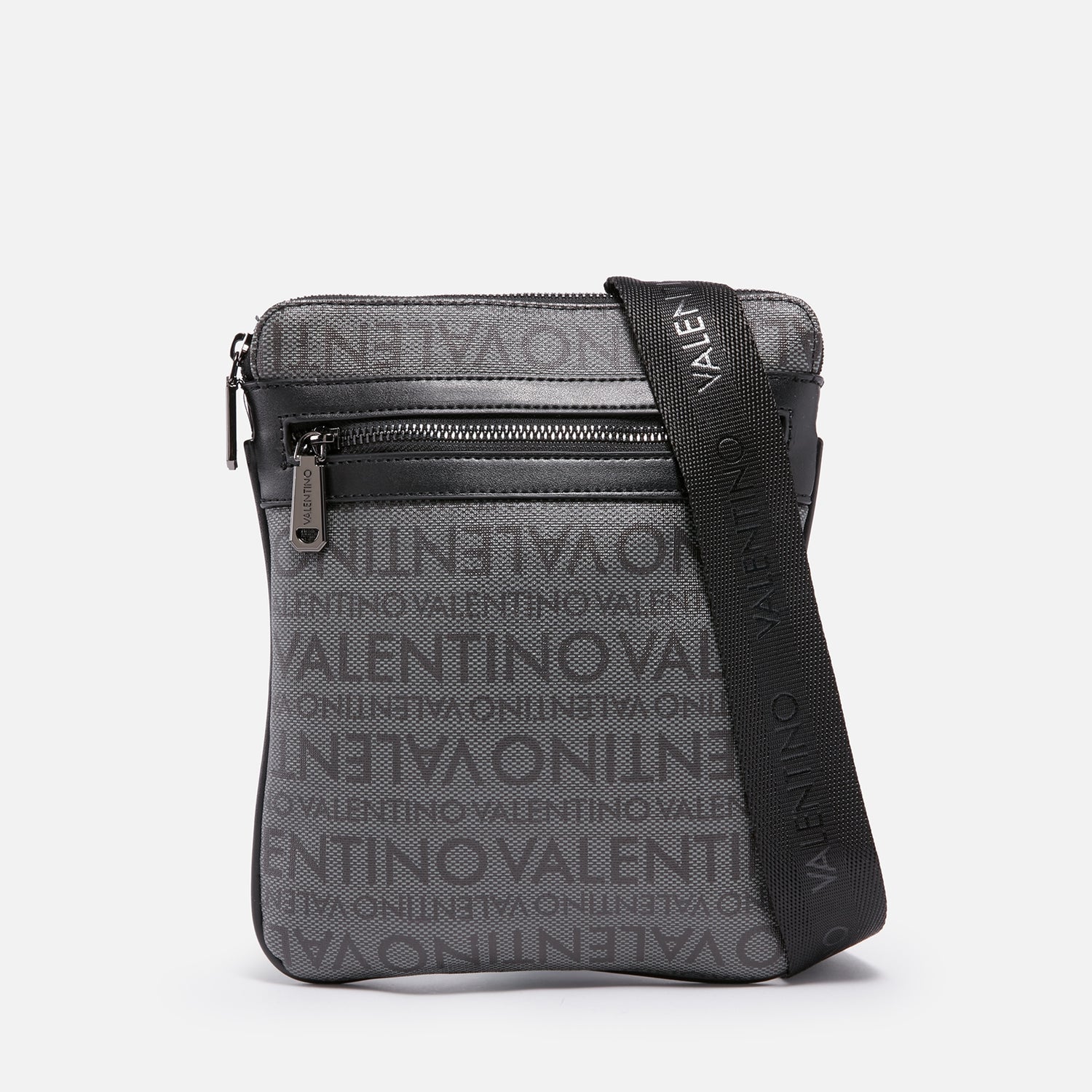 Valentino Futon Monogram Faux Leather Messenger Bag