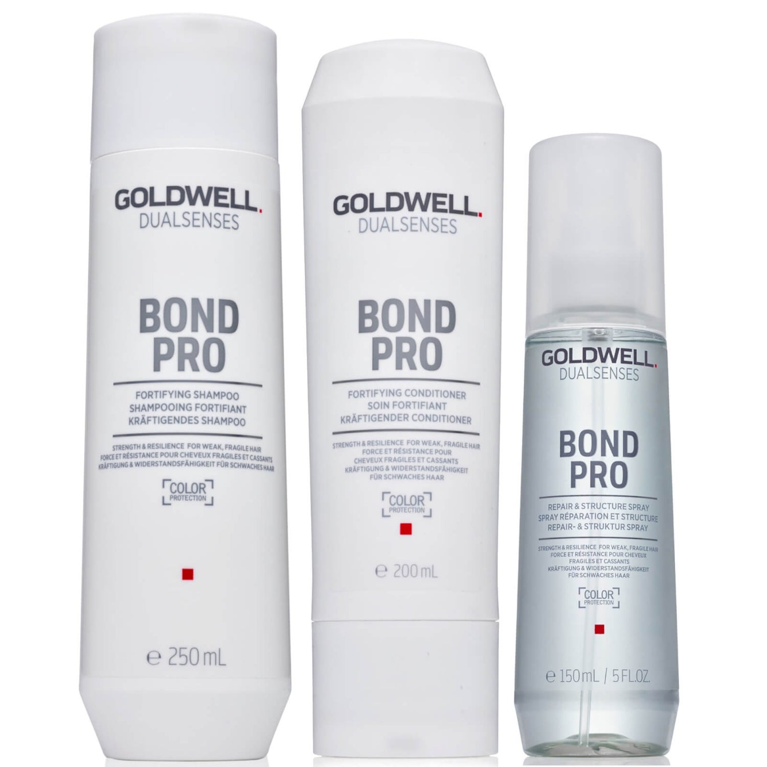 Goldwell Dualsenses Bond Pro Hair Bond Boosting Trio For Weak, Damaged Hair (Worth £44)