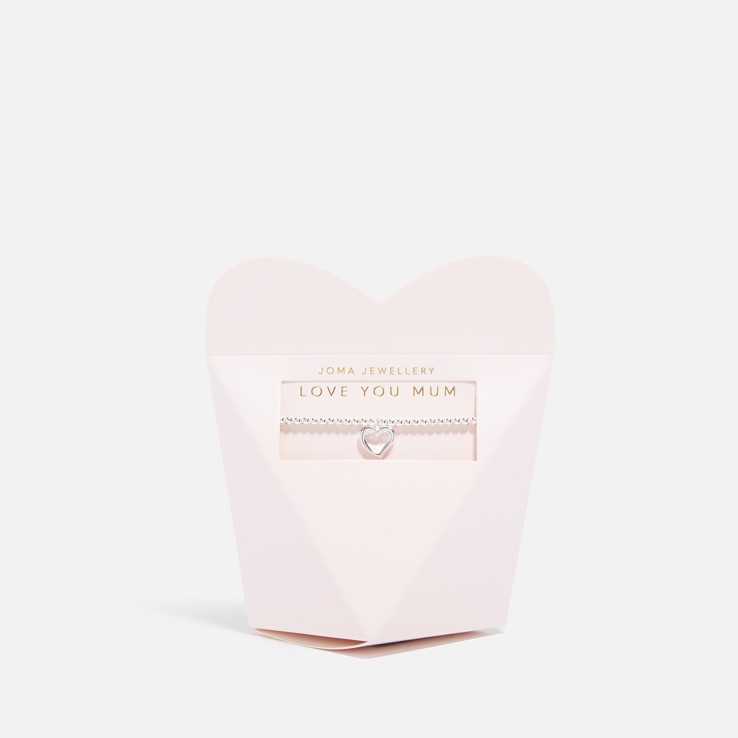 Joma Jewellery From The Heart Gift Box Love You Mum Silver-Tone Bracelet
