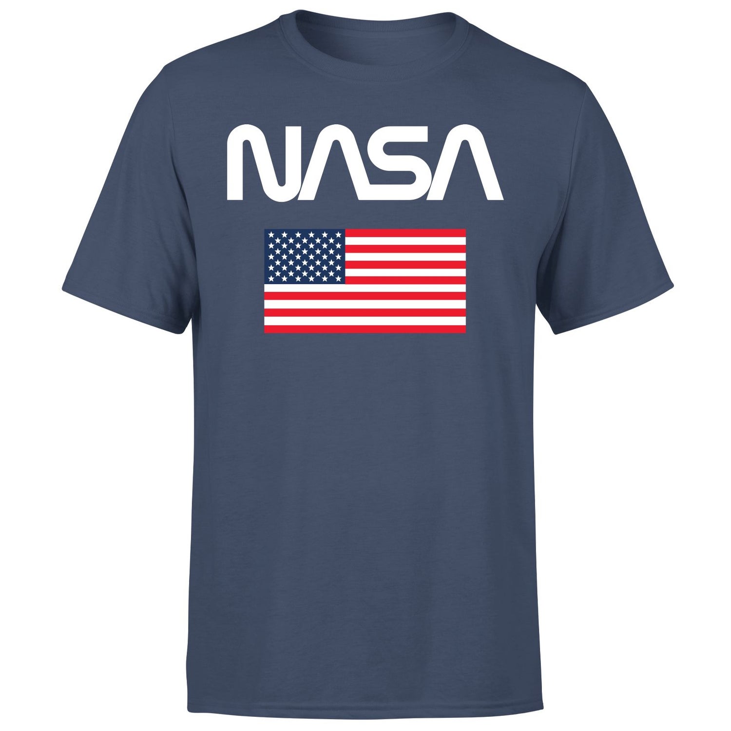 NASA Flag Unisex T-Shirt - Navy