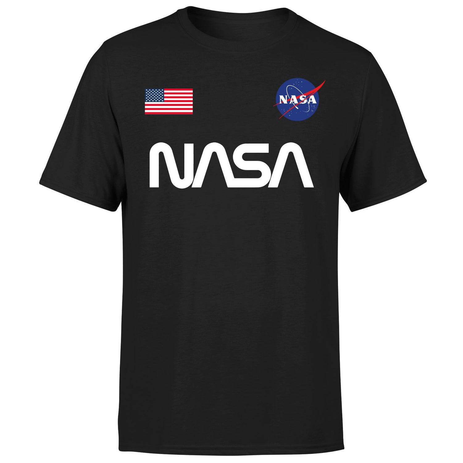 NASA Badge Unisex T-Shirt - Black