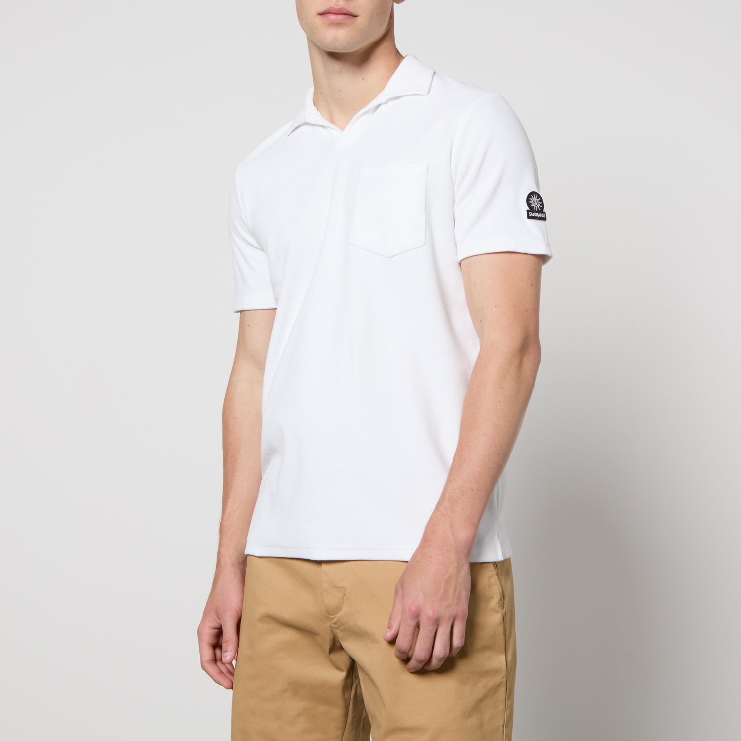 Sandbanks Resort Cotton Terry Polo Shirt - M