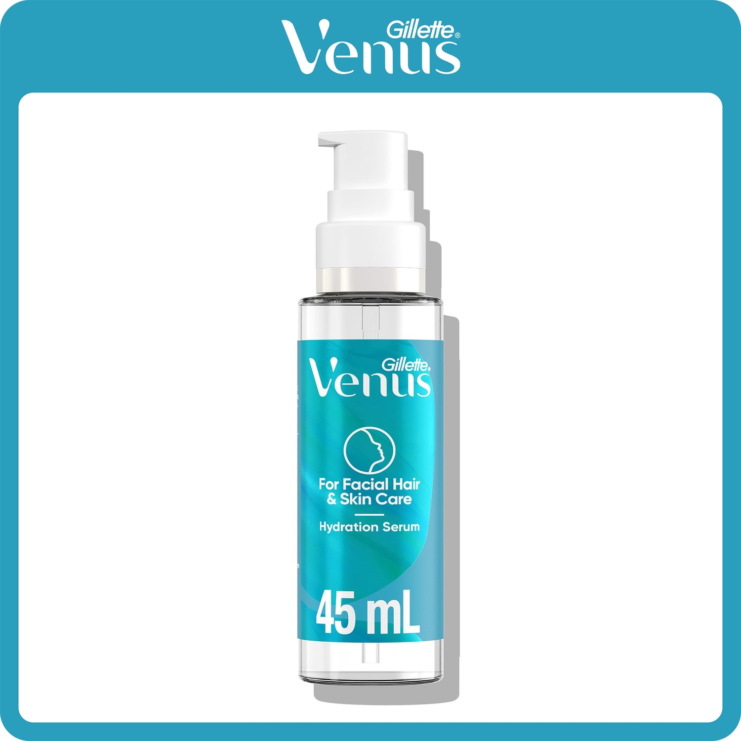 Venus Facial Hair & Skin Care Post-Shave Hydration Serum Dermaplaning