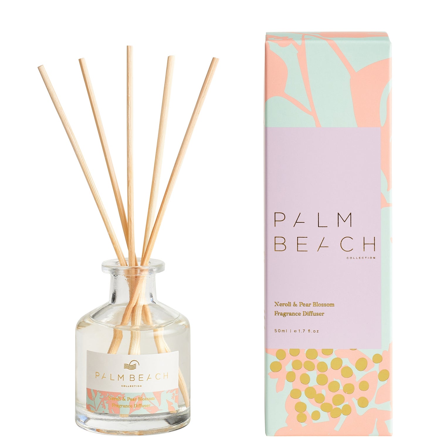 Palm Beach Collection Limited Edition Neroli and Pear Blossom Mini Fragrance Diffuser 50ml