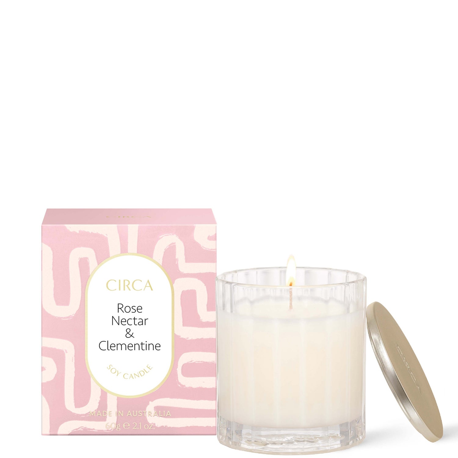 CIRCA Rose Nectar and Clementine Candle 60g