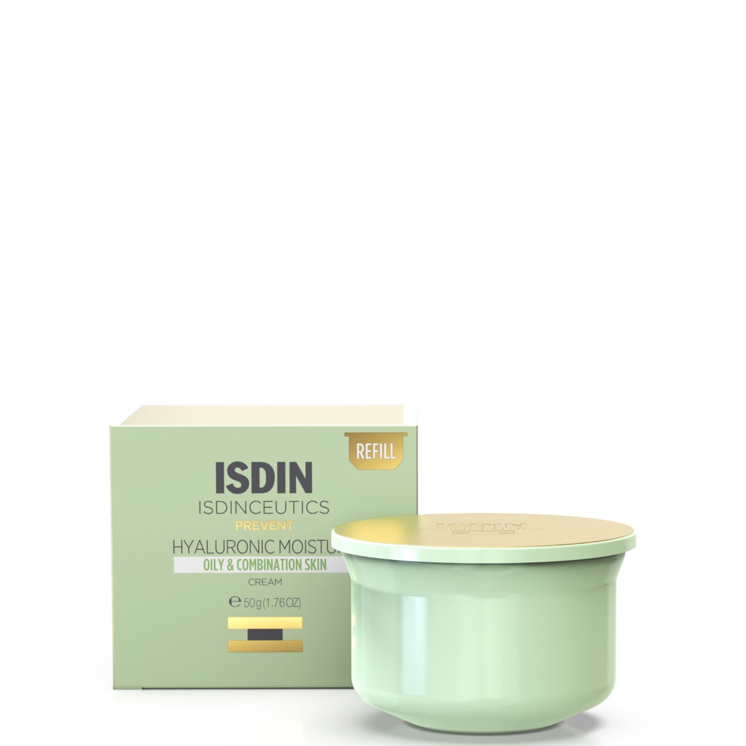 ISDIN ISDINCEUTICS Hyaluronic Moisture Hydrating Face Moisturiser for Oily Skin 50ml Refill