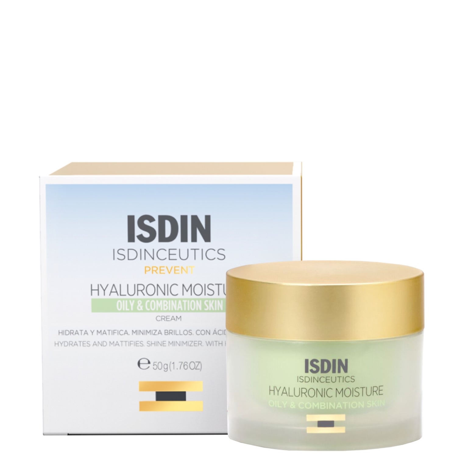 ISDIN ISDINCEUTICS Hyaluronic Moisture Hydrating Face Moisturiser for Oily Skin 50ml