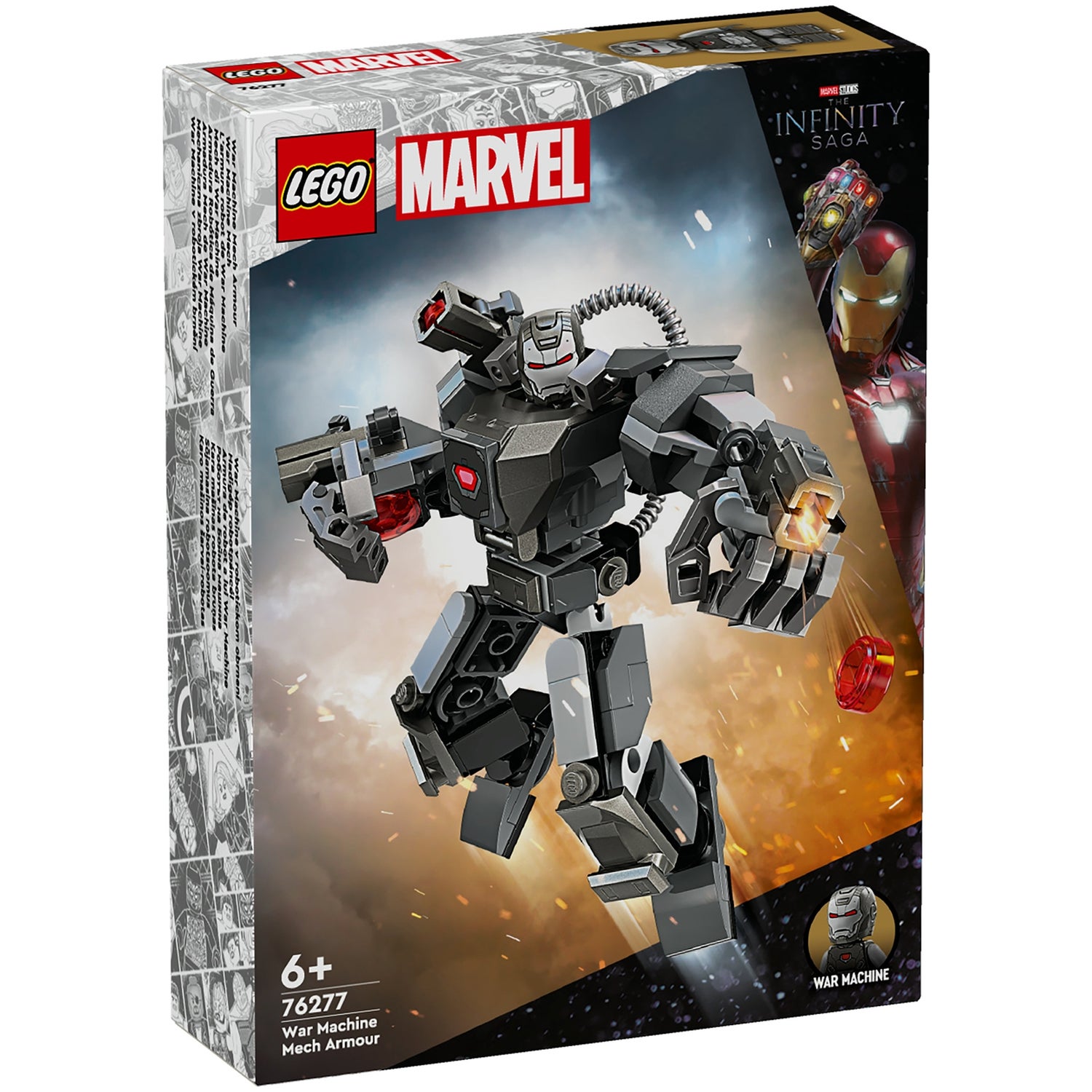 LEGO Marvel War Machine Mech Armour Building Toy Set 76277