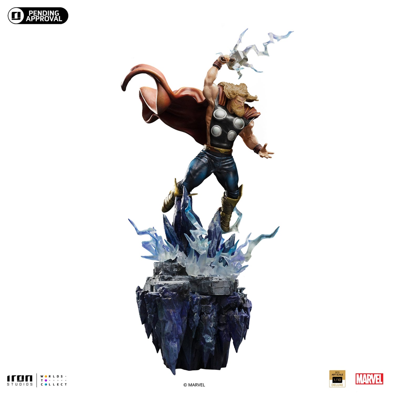 Iron Studios Marvel Comics BDS Deluxe Art Scale Statue 1/10 Thor Vs. Thanos Diorama - Thor