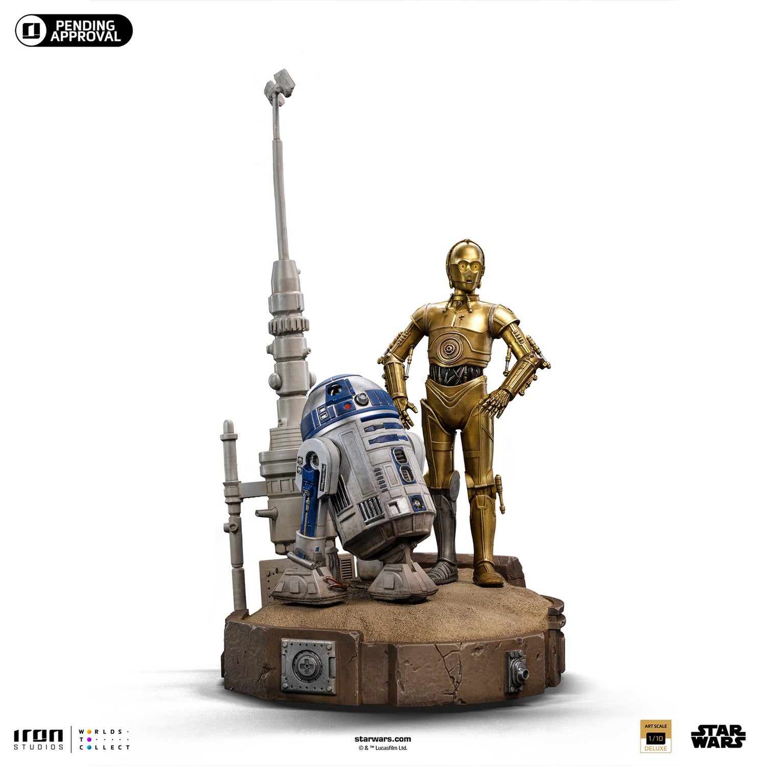 Iron Studios Star Wars Deluxe Art Scale Statue 1/10 C-3P0 & R2-D2