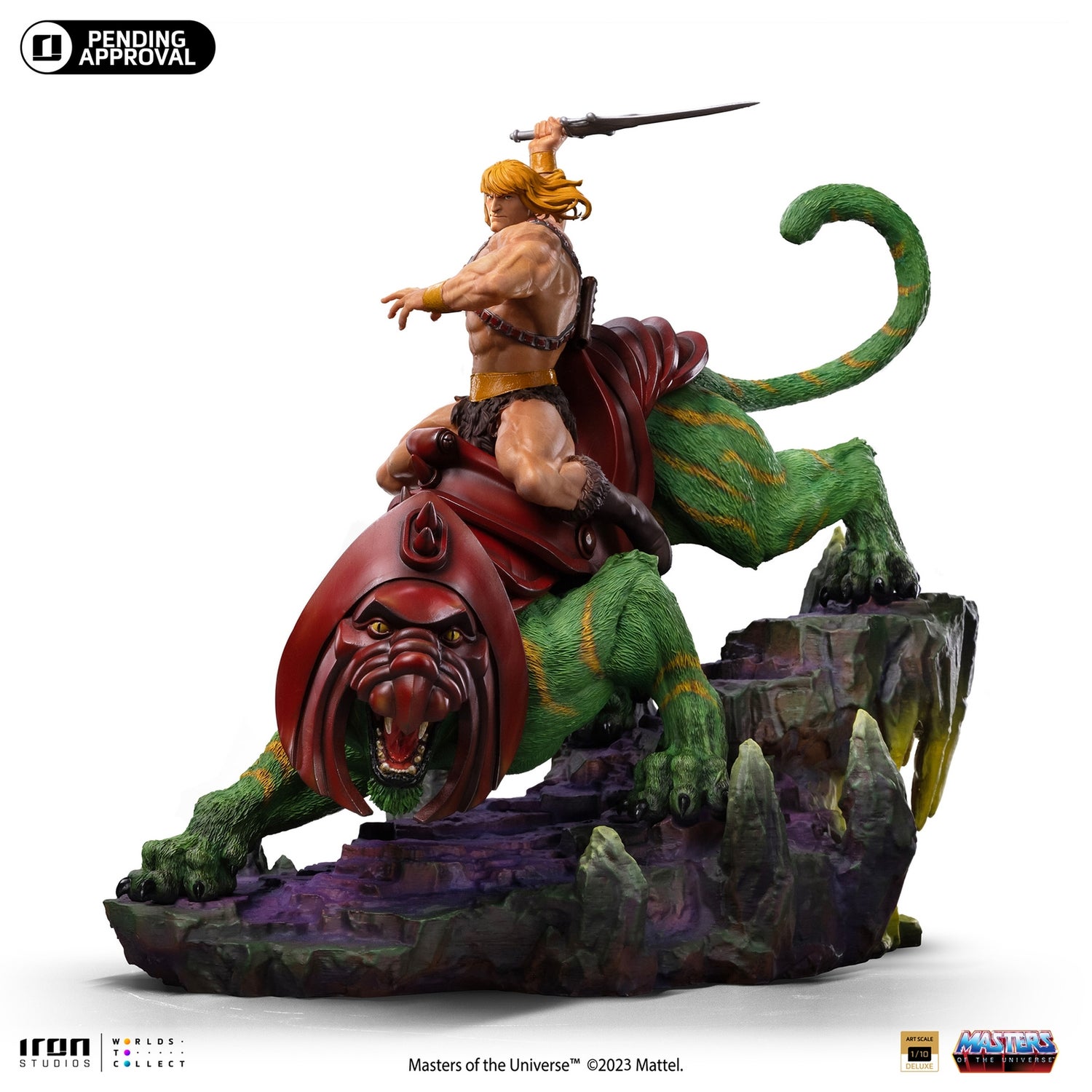 Iron Studios Masters of the Universe Art Scale Statue 1/10 He-Man & Battle-Cat
