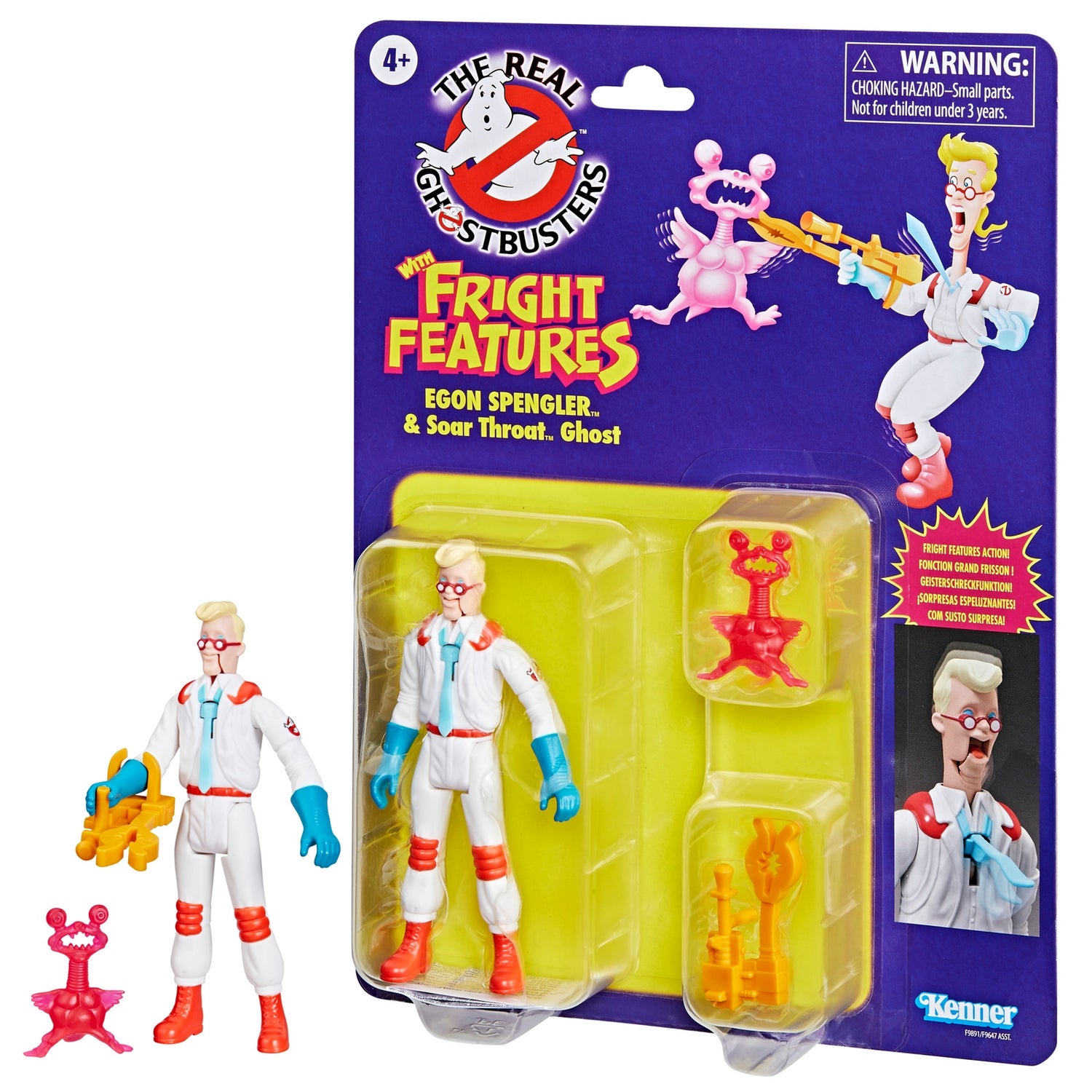 Hasbro Ghostbusters Kenner Classics The Real Ghostbusters Egon Spengler & Soar Throat Ghost Set