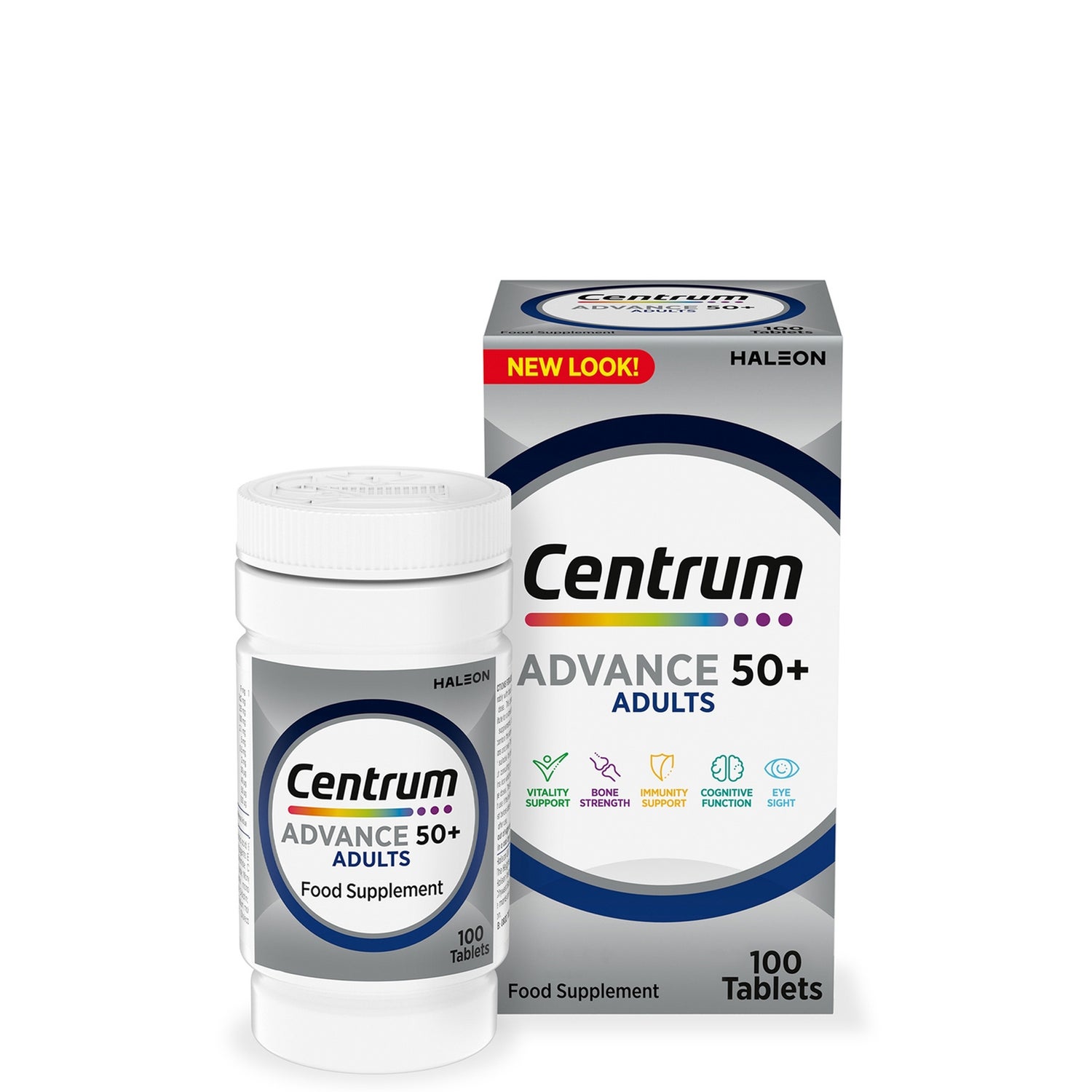 Centrum Advance 50+ Multivitamins and Minerals Tablets - 100 Tablets