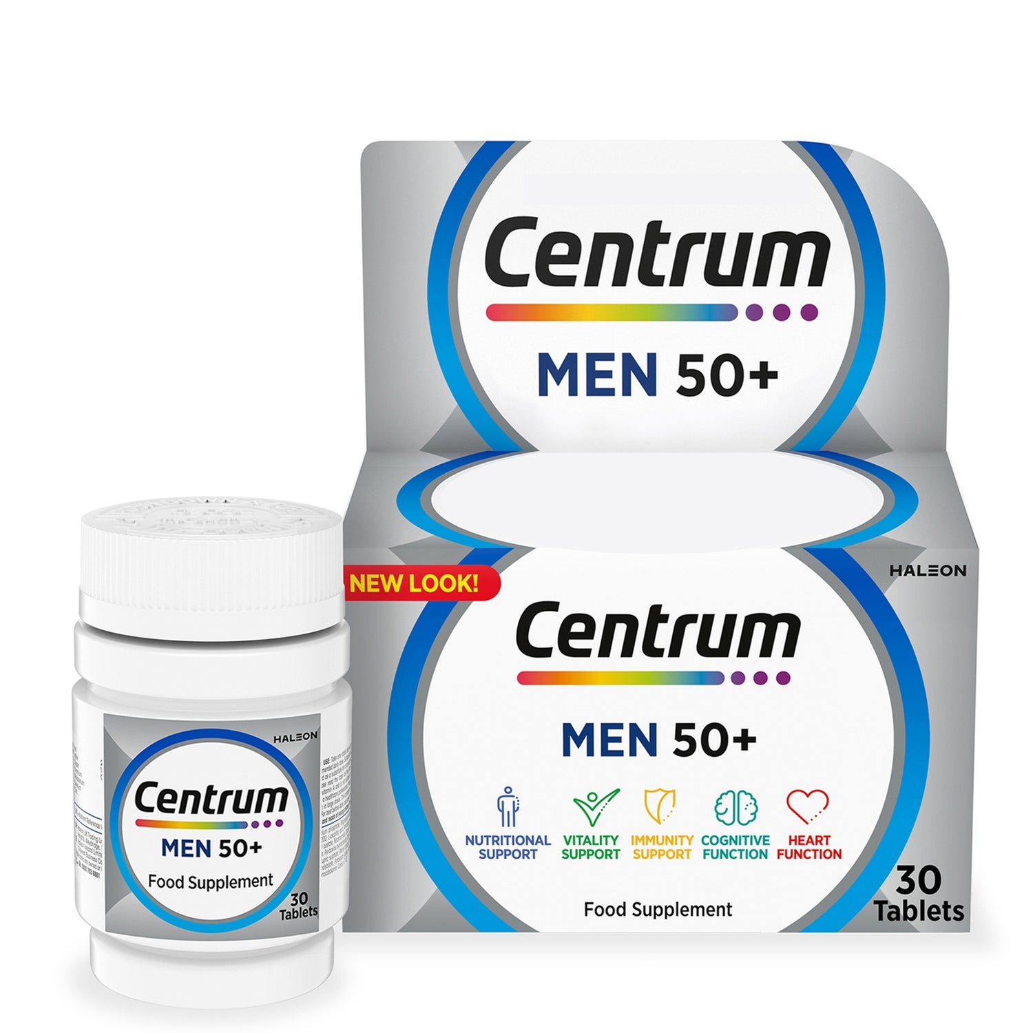 Centrum Men's 50+ Multivitamins and Minerals Tablets - 30 Tablets