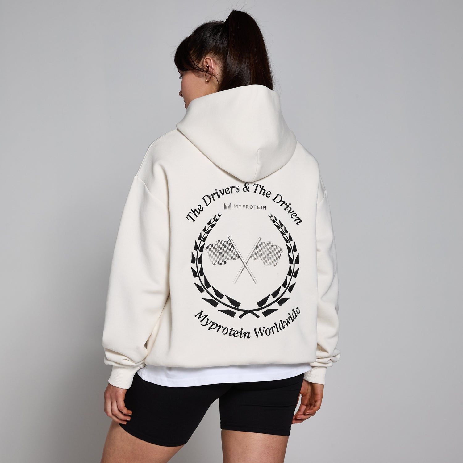 MP World Wide Graphic Hoodie - Natural Cream - XXS-XS