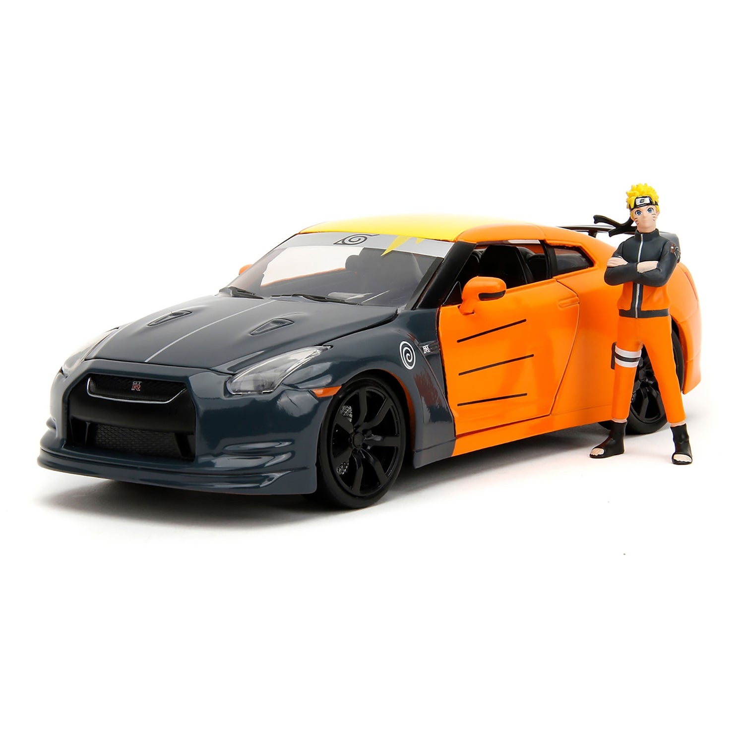 Jada Hollywood Rides 1:24 Scale Diecast 2009 Nissan GTR with Naruto figure