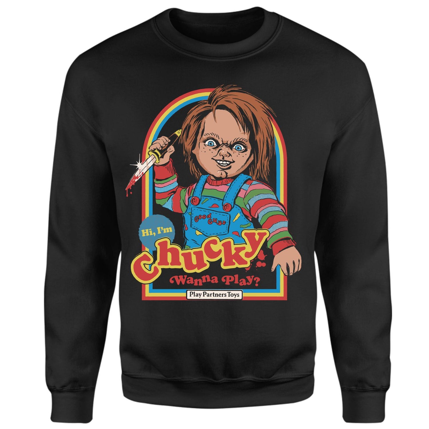 Steven Rhodes Chucky Wanna Play Sweatshirt - Black