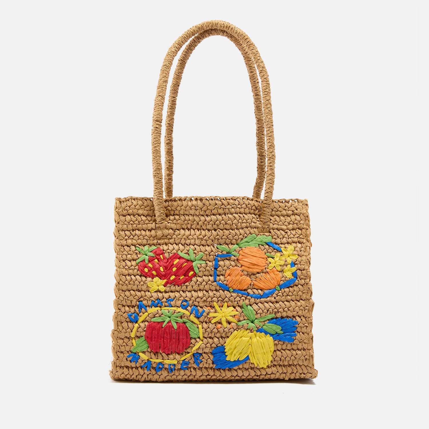 Damson Madder Fruity Straw Tote Bag