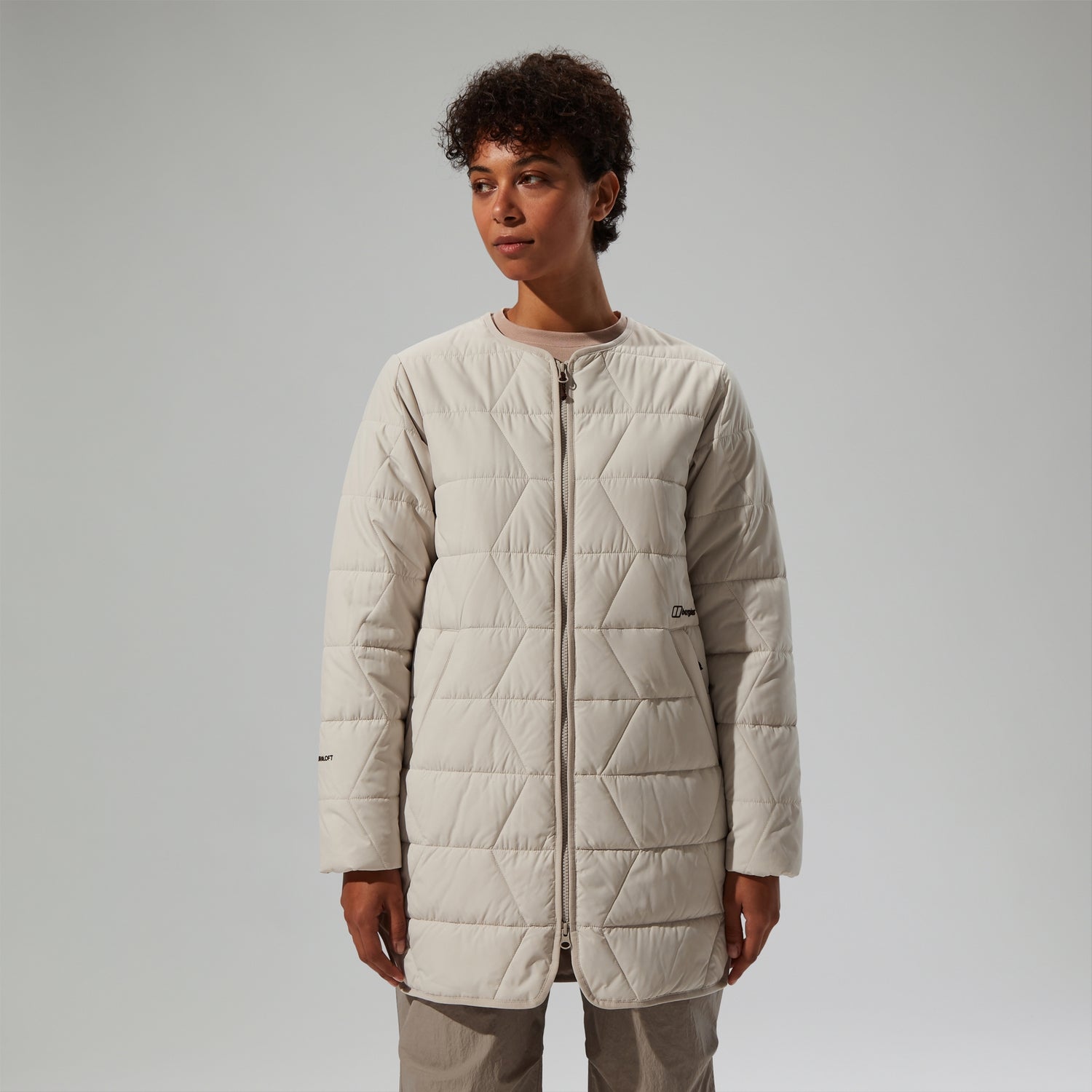 Women s Netherdene Quilted Insulated Jacket Grey 16