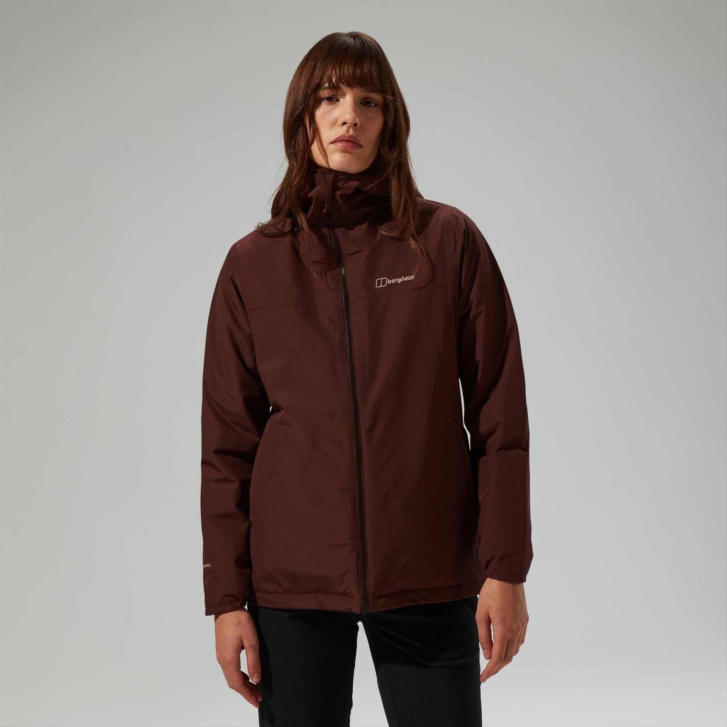 Isolierte wasserdichte Deluge Pro 3.0 Damen Jacke Braun Berghaus DE