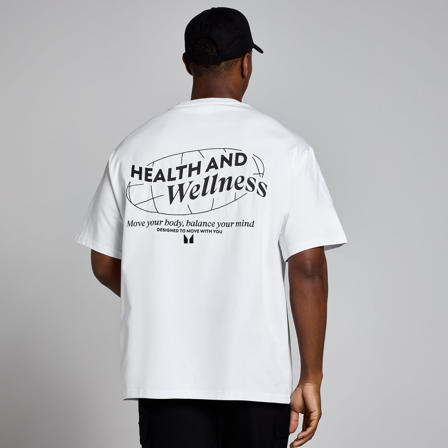 MP Health Wellness Graphic oversized T shirt voor heren Wit MYPROTEIN