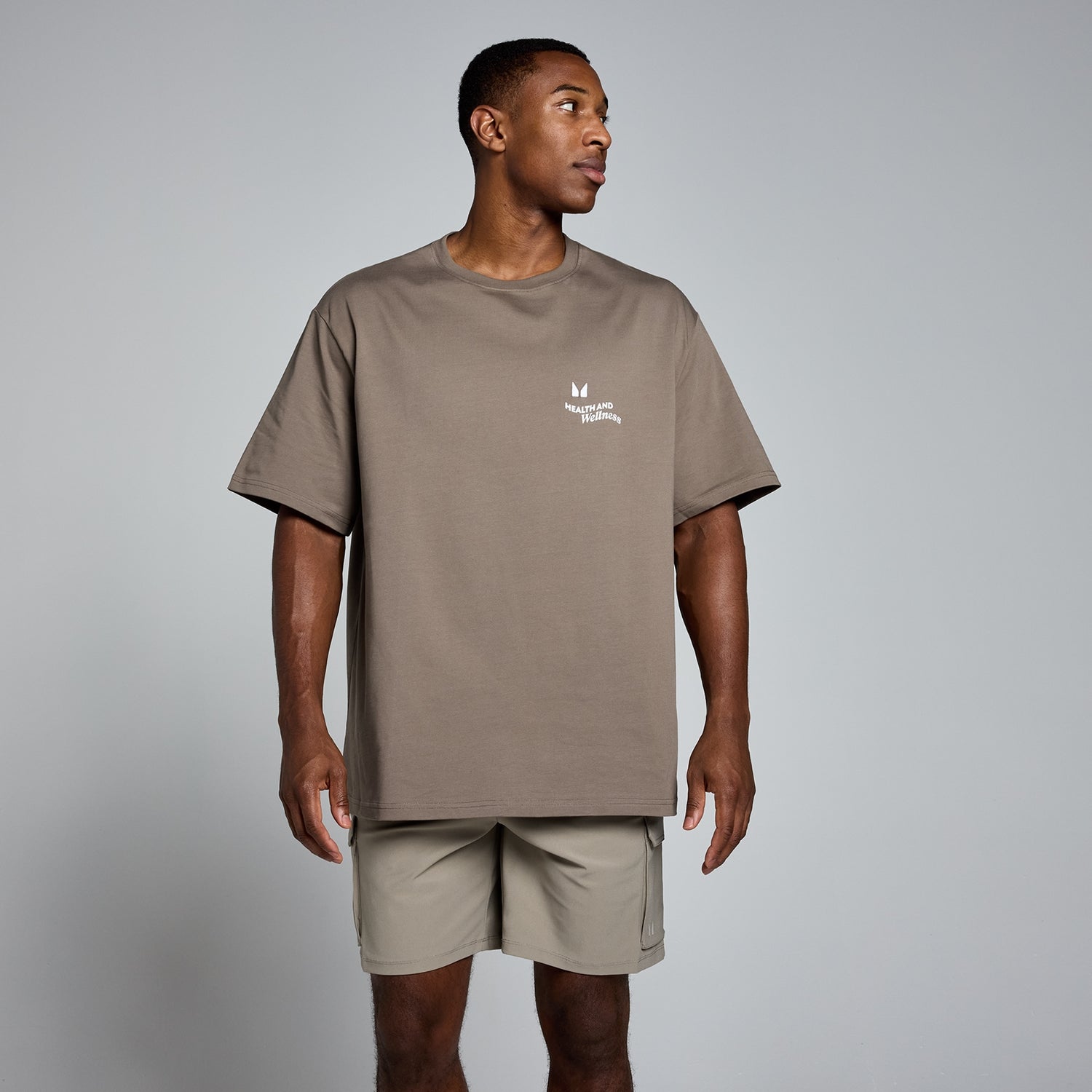 MP Men's Health & Wellness Graphic Oversized T-Shirt - Espresso