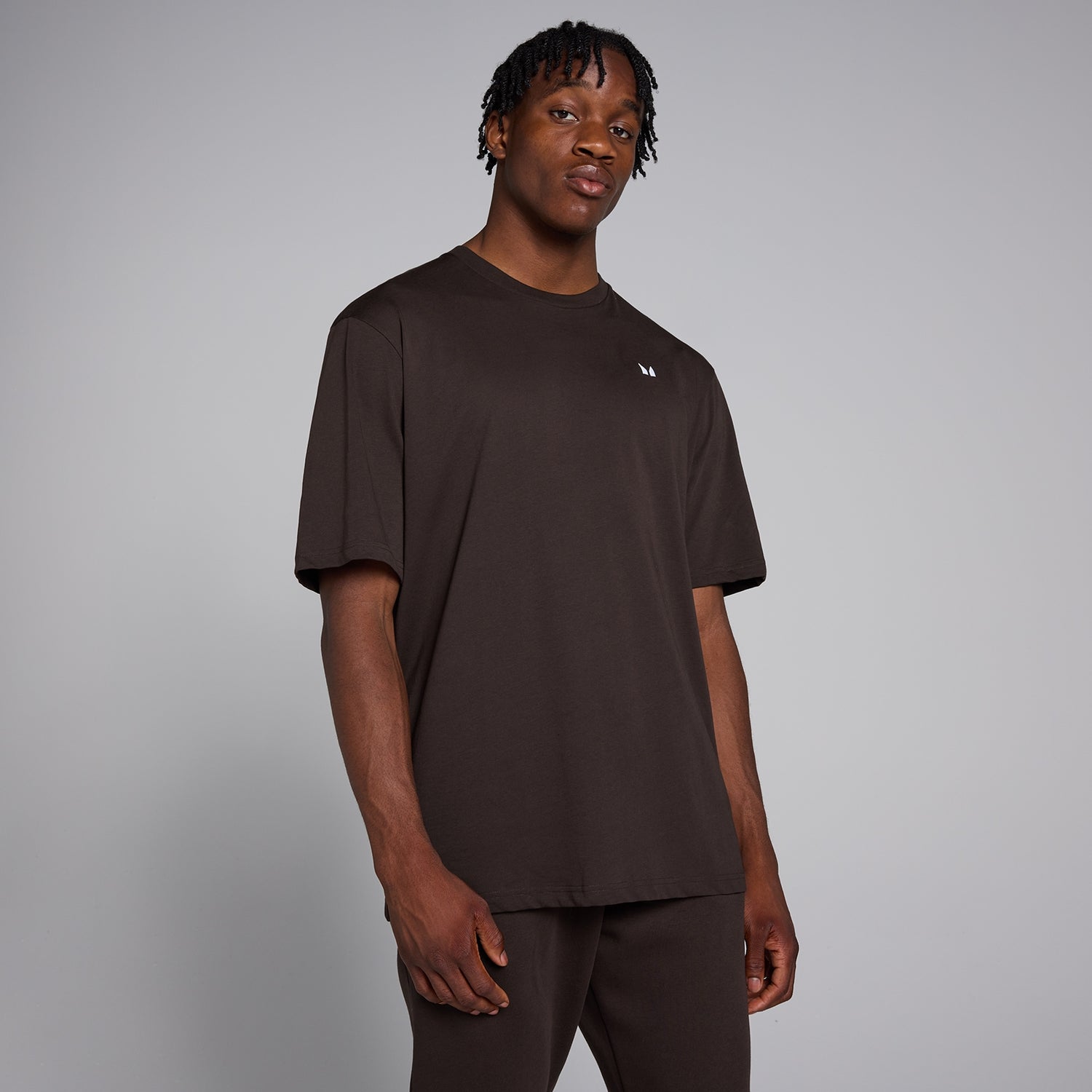 MP Rest Day oversized T-shirt voor heren - Koffiebruin - L