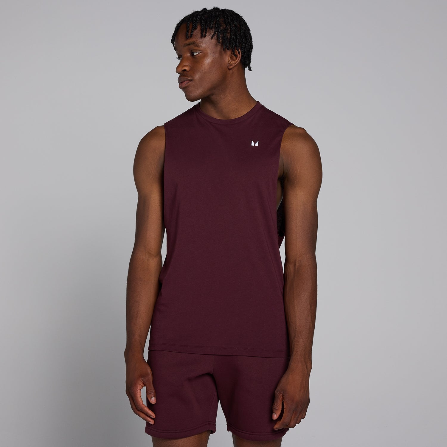 MP Men's Rest Day Drop Armhole Tank Top - Deep Berry - L