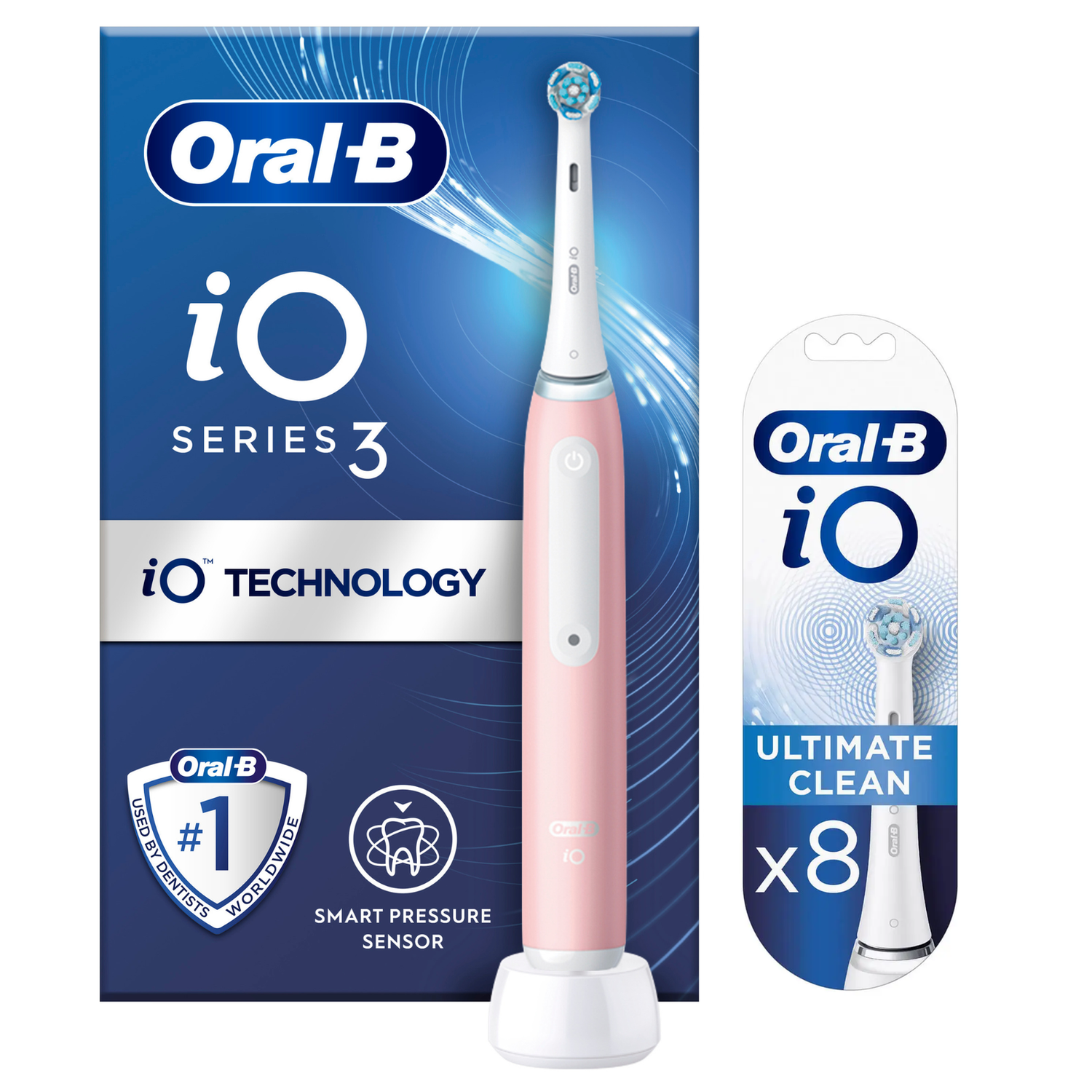 Oral-B iO3 Blush Pink Electric Toothbrush