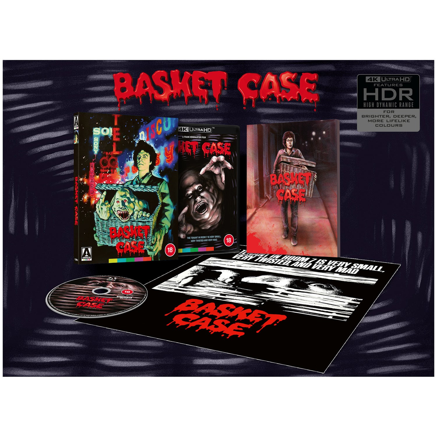 Basket Case | VHS Slipcover | Arrow Store Exclusive | Limited Edition 4K UHD