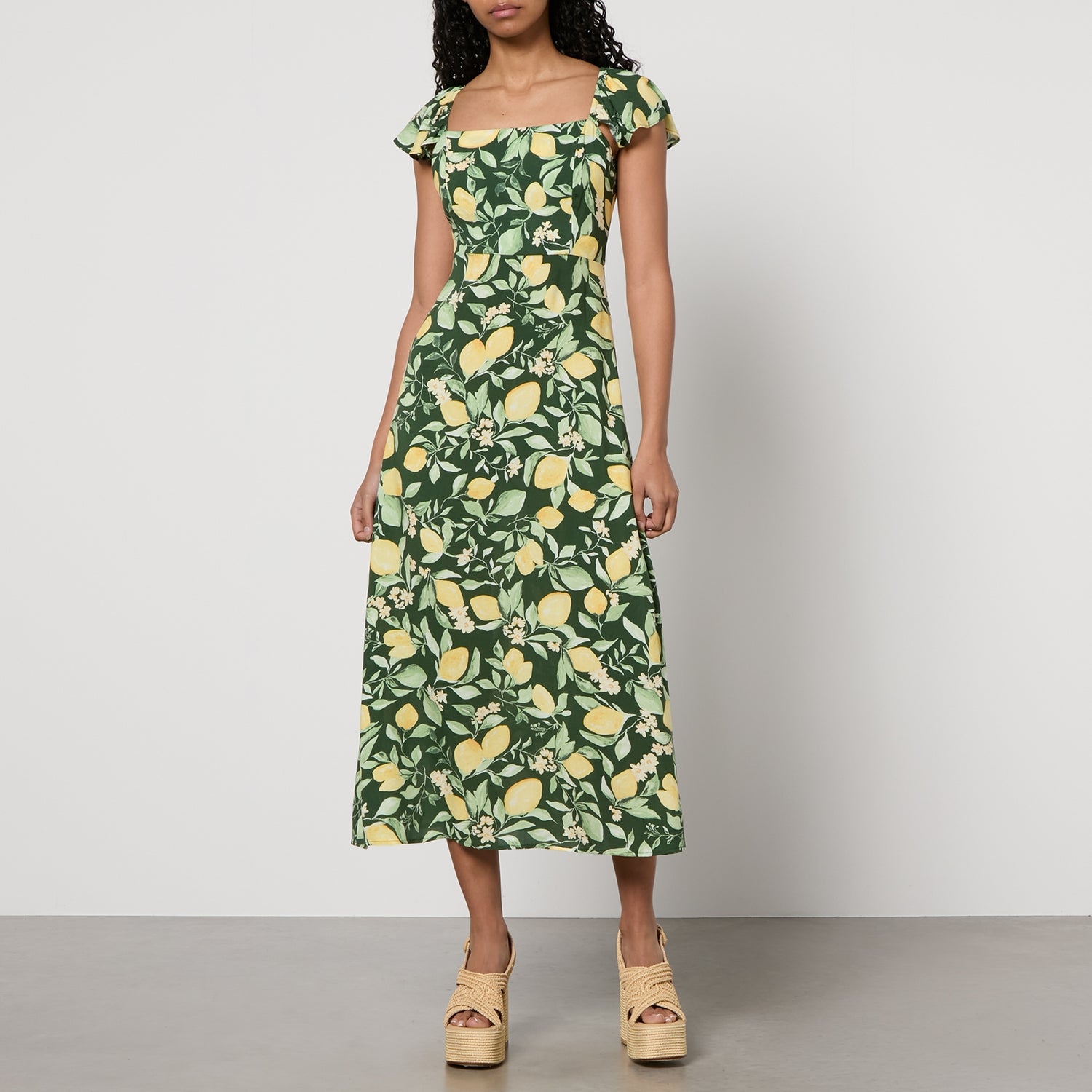 Nobody's Child Elsie Serena Lemon Lenzing™ Dress - UK 10